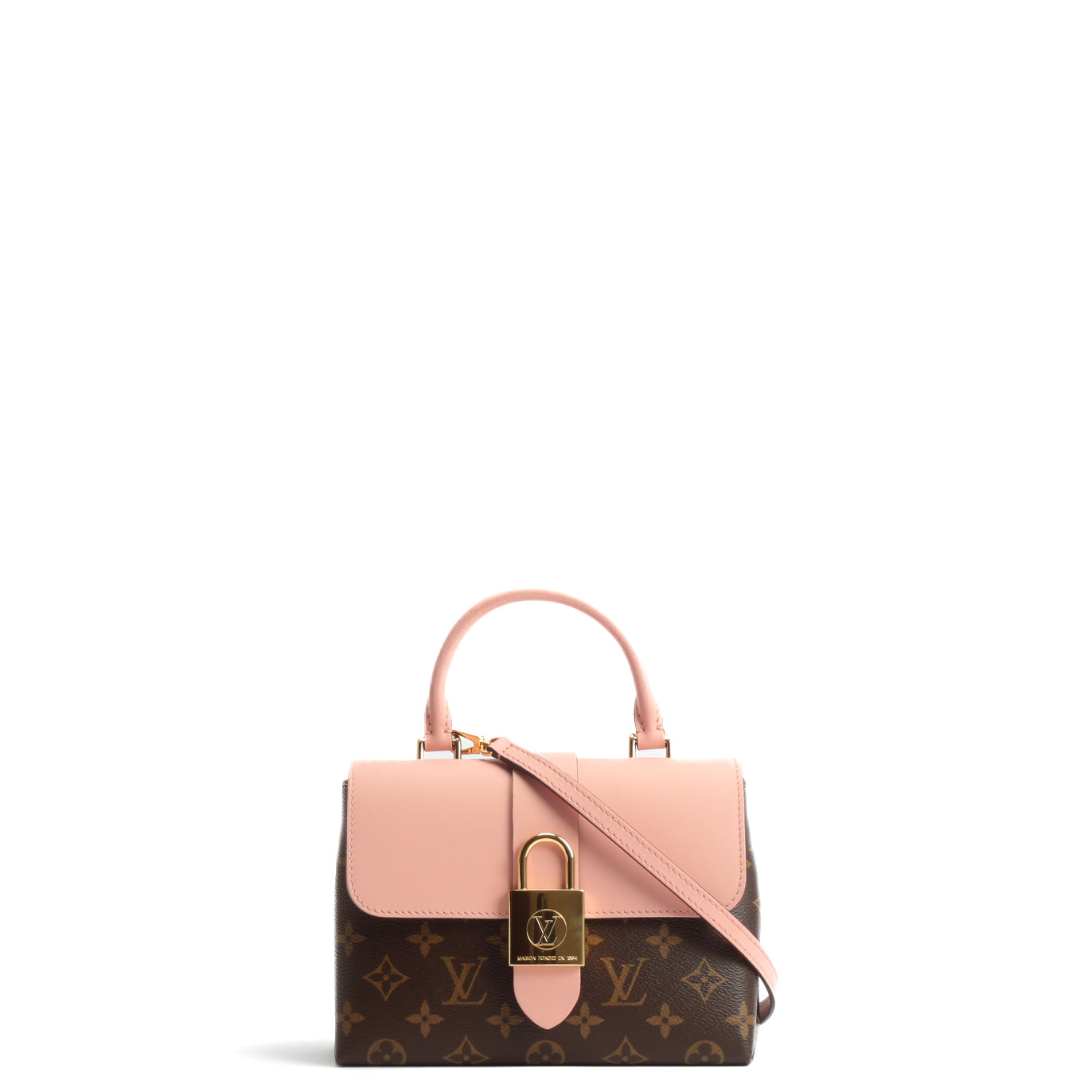 LOUIS VUITTON Locky BB Monogram w/Pink