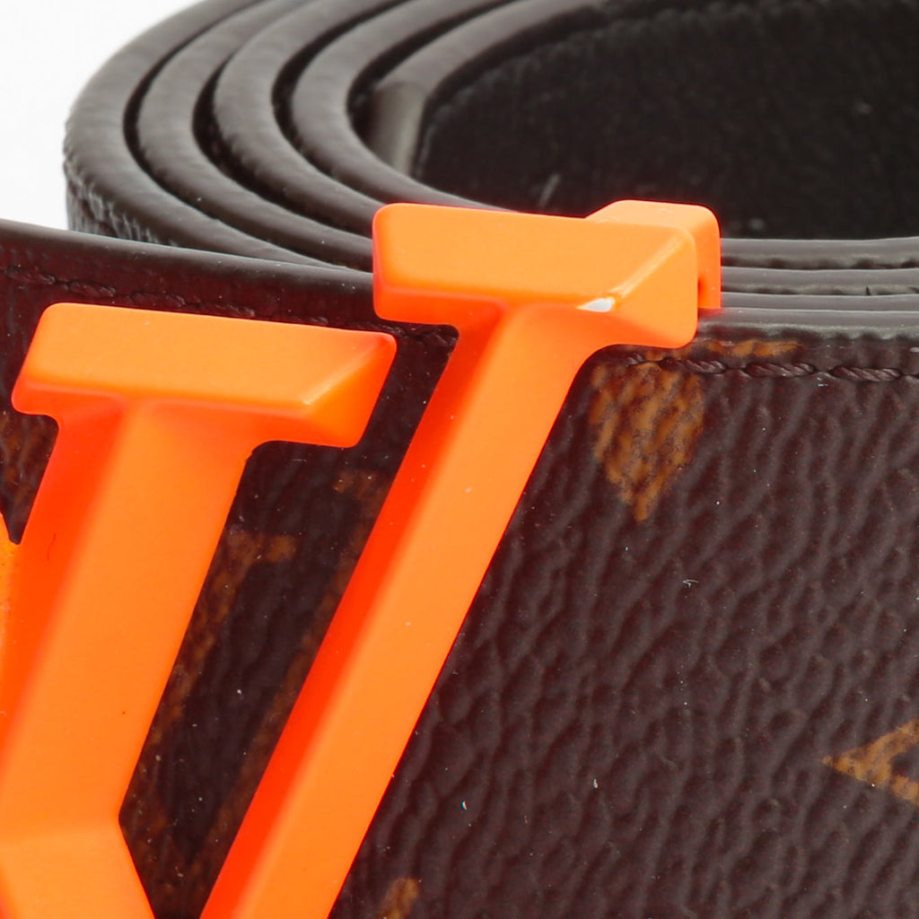 LOUIS VUITTON Pyramide 40 MM Reversable Belt Mono w/orange