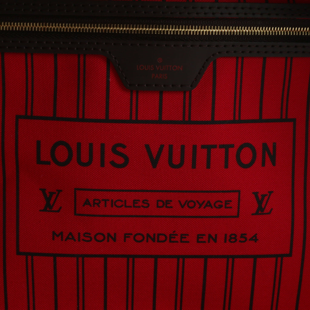 LOUIS VUITTON Neverfull GM Damier Ebene w/Pouch