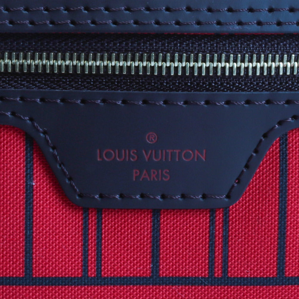 LOUIS VUITTON Neverfull GM Damier Ebene w/Pouch