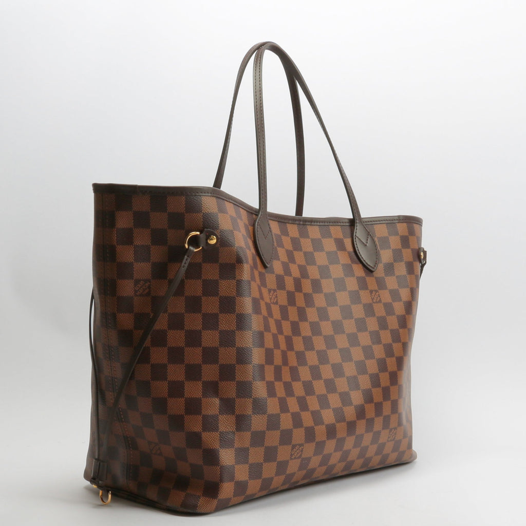LOUIS VUITTON Neverfull GM Damier Ebene w/Pouch