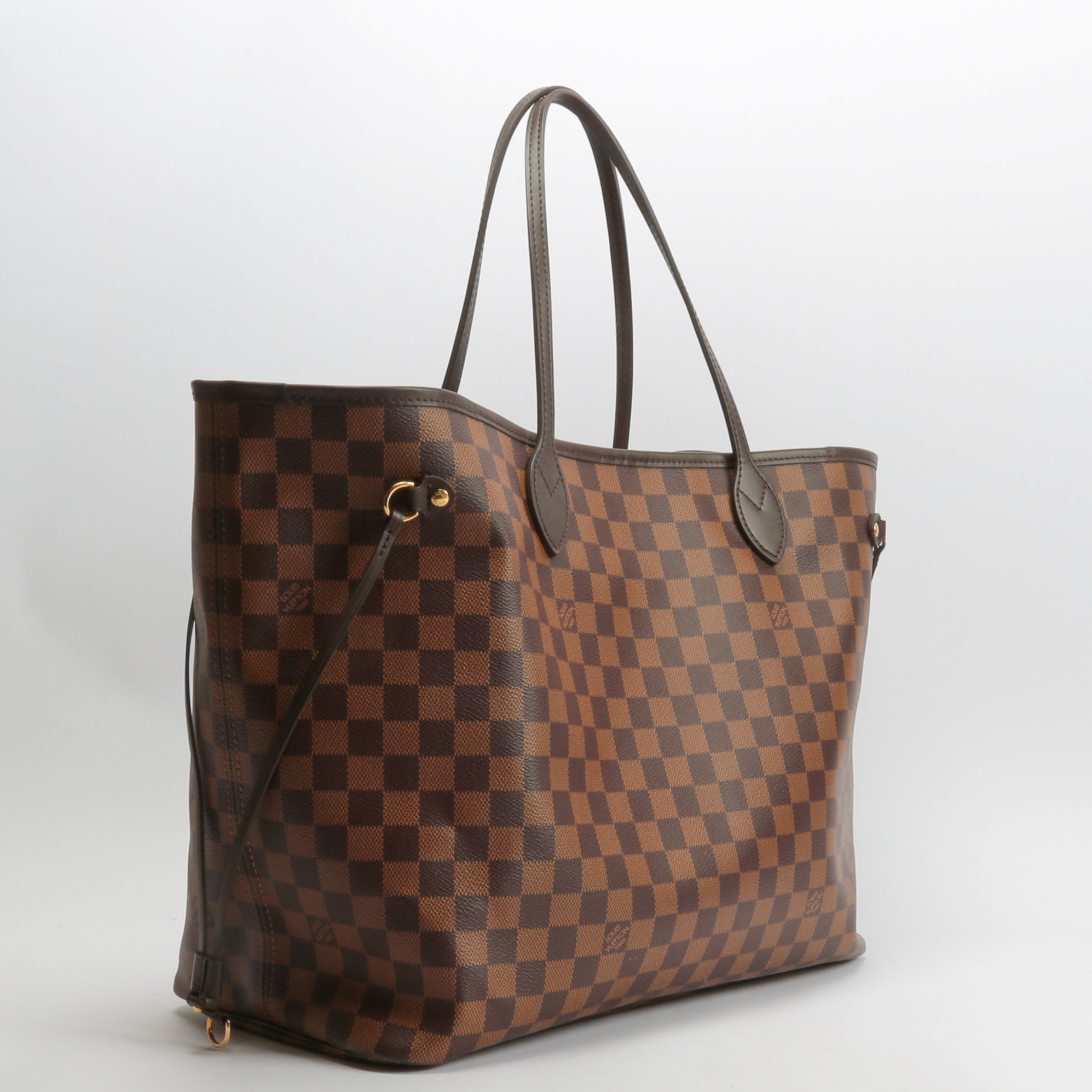 LOUIS VUITTON Neverfull GM Damier Ebene w/Pouch