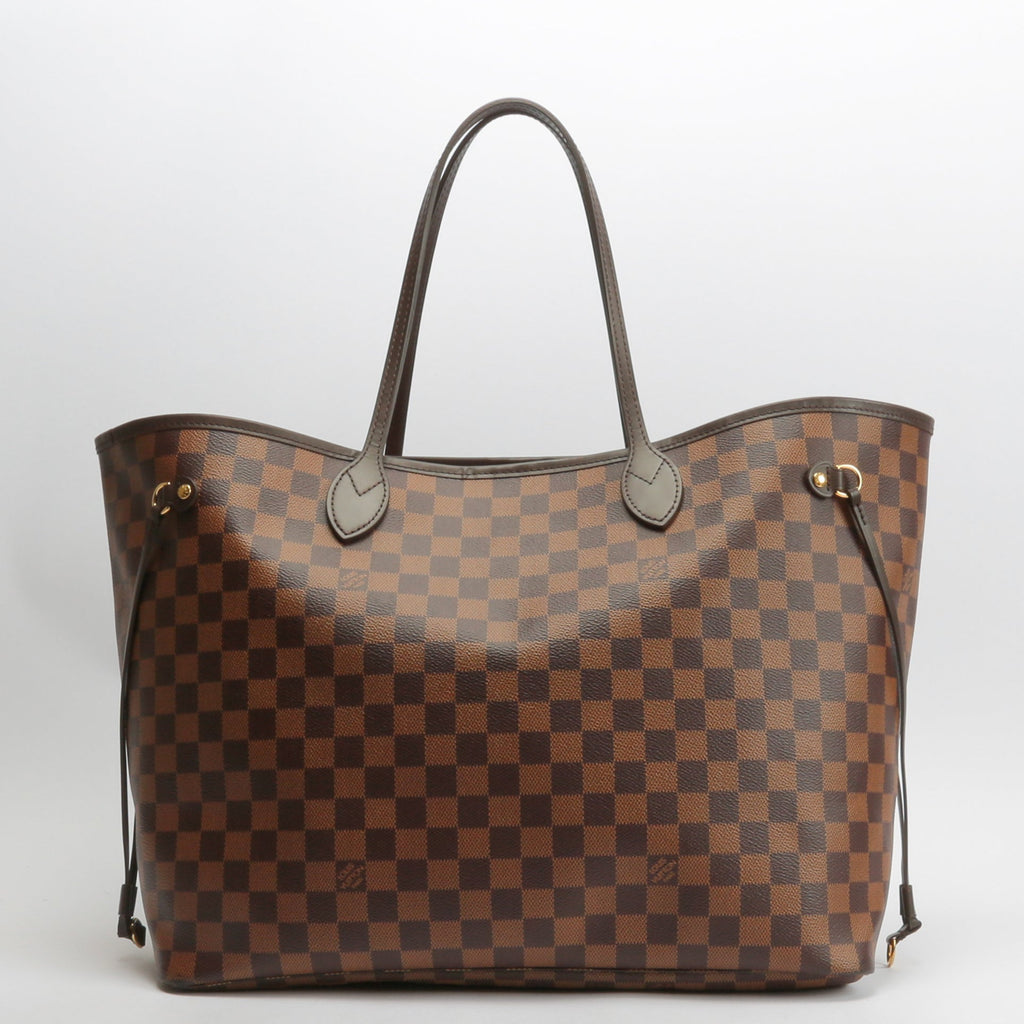 LOUIS VUITTON Neverfull GM Damier Ebene w/Pouch
