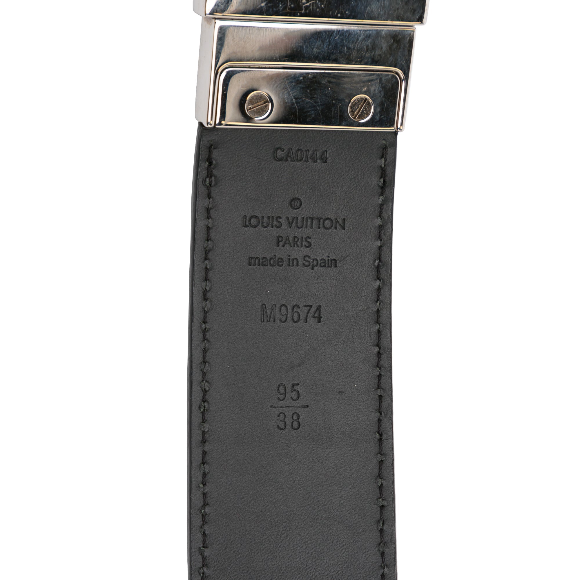 Black Louis Vuitton Damier Infini Boston Reversible Belt EU 95