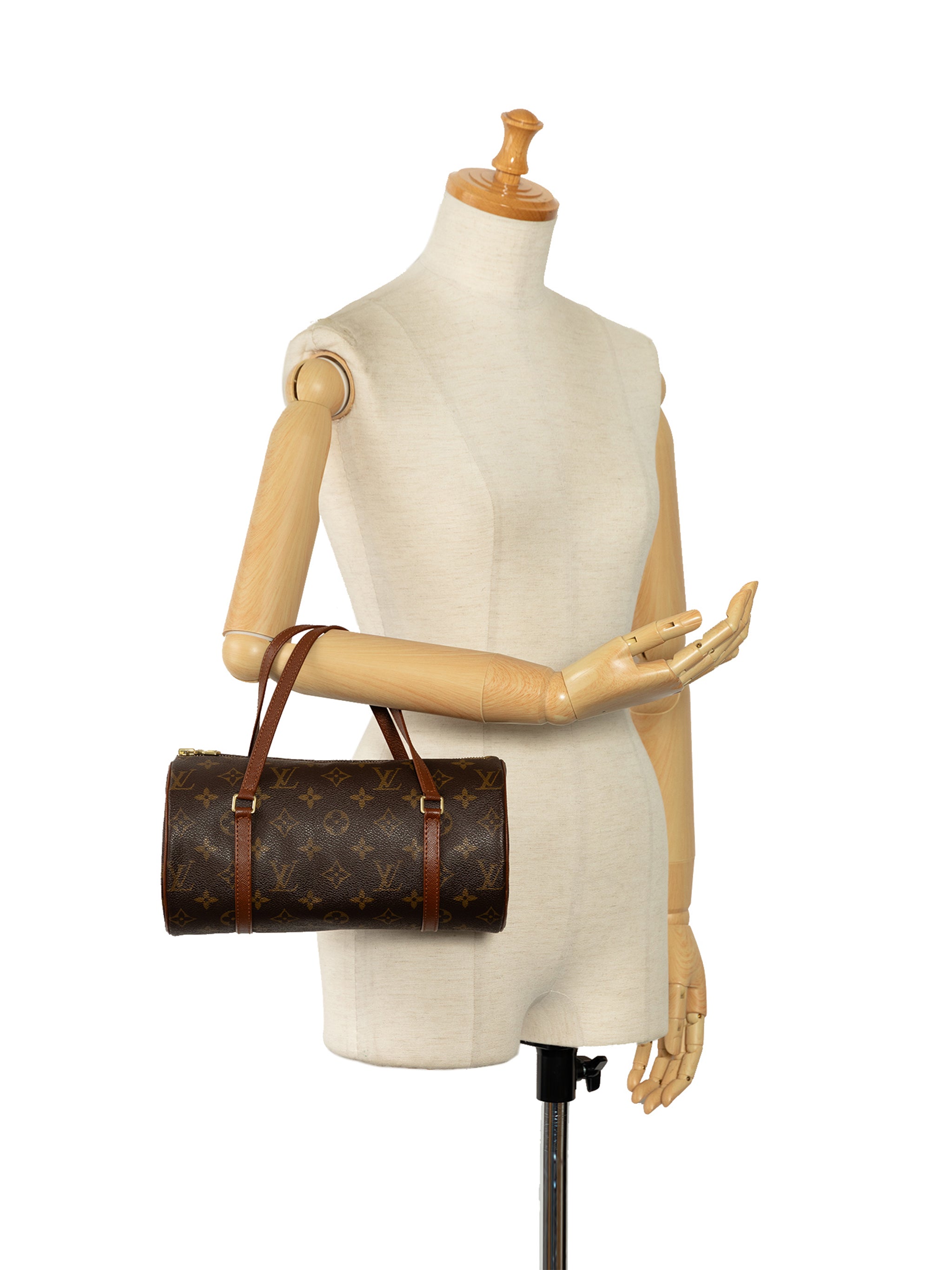Brown Louis Vuitton Monogram Papillon 26 Handbag