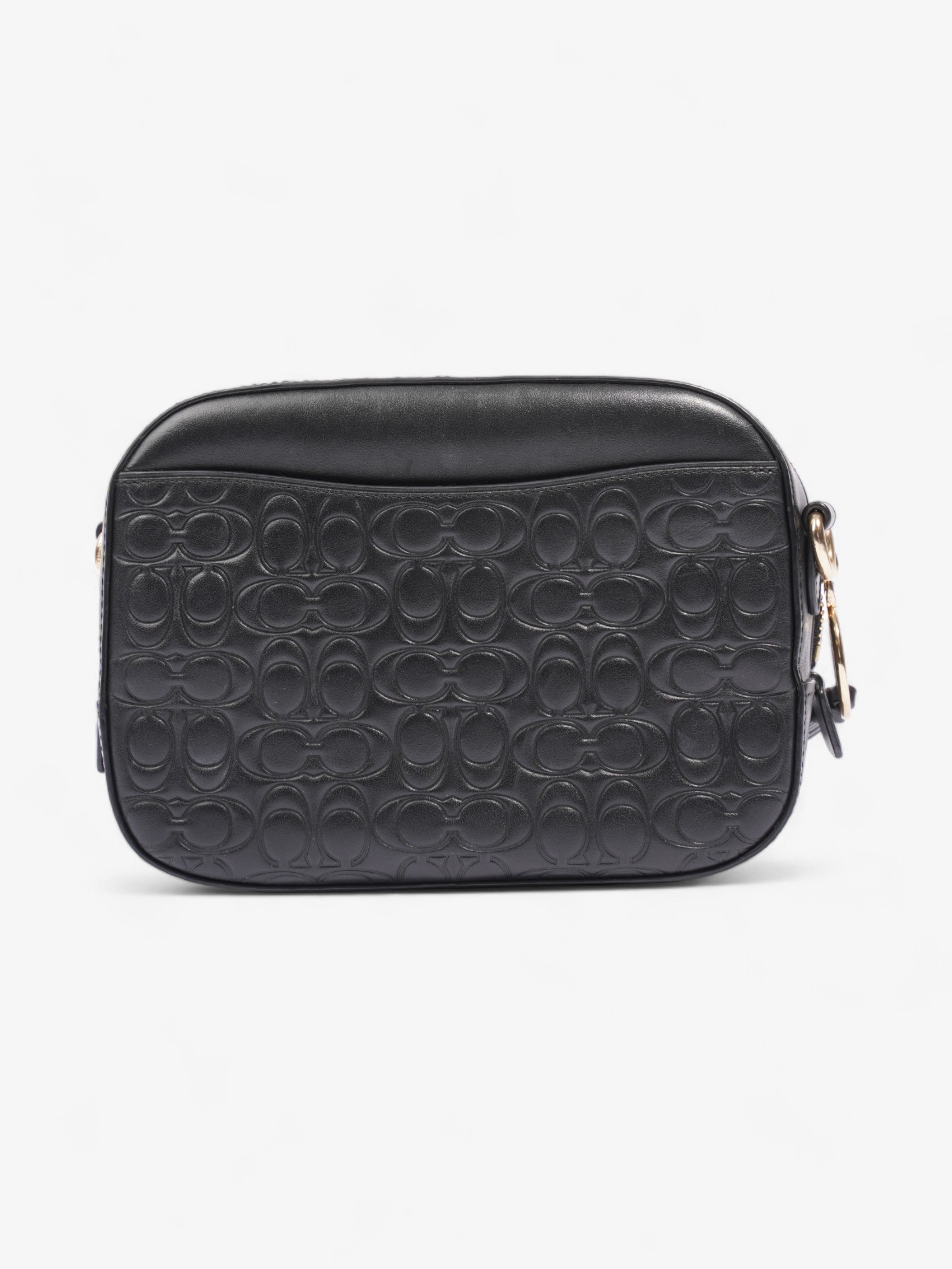 Coach Camera Bag Black Leather