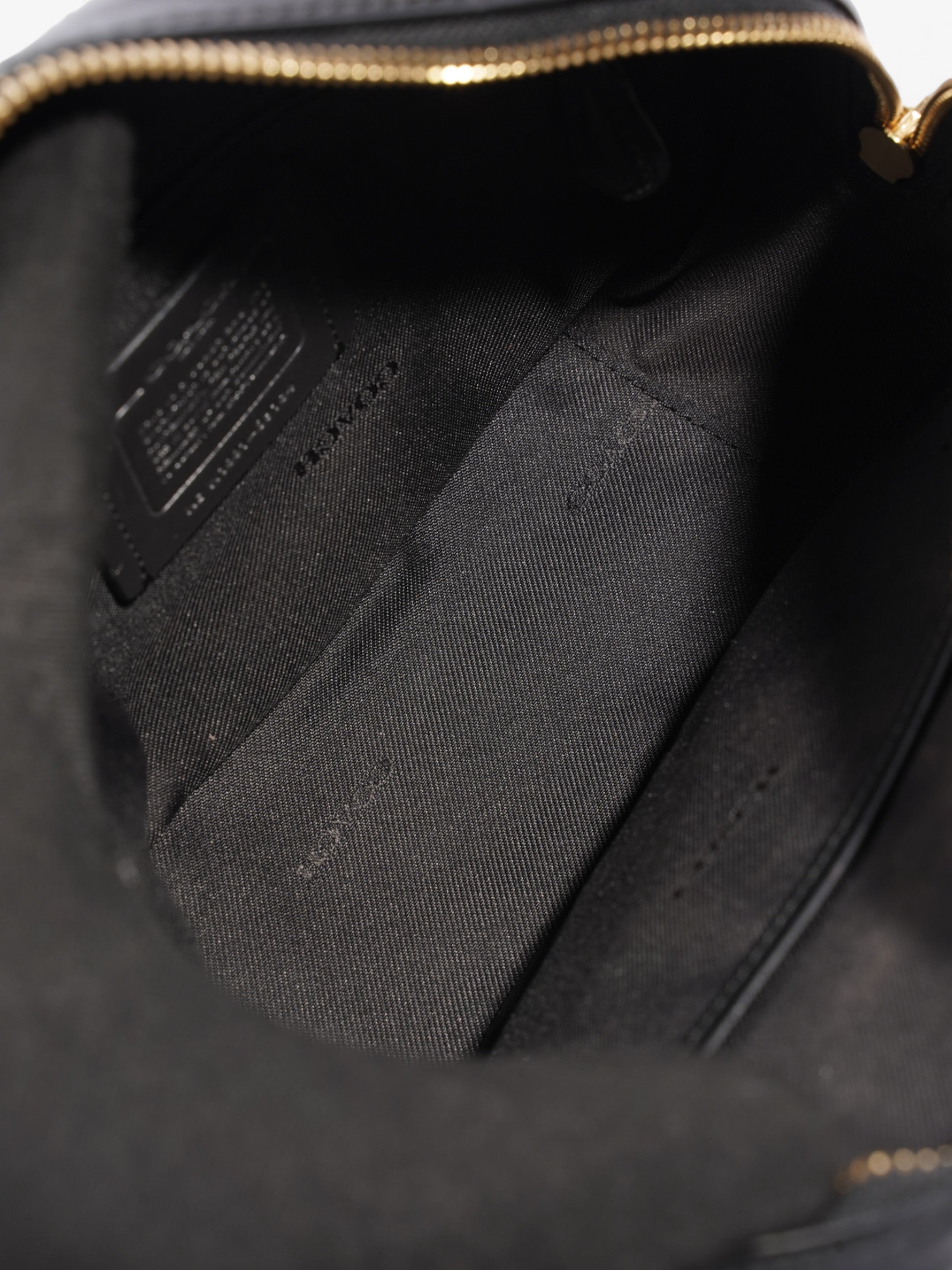 Coach Camera Bag Black Leather