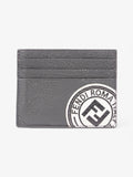 Fendi Roma Card Holder Charcoal / White Leather