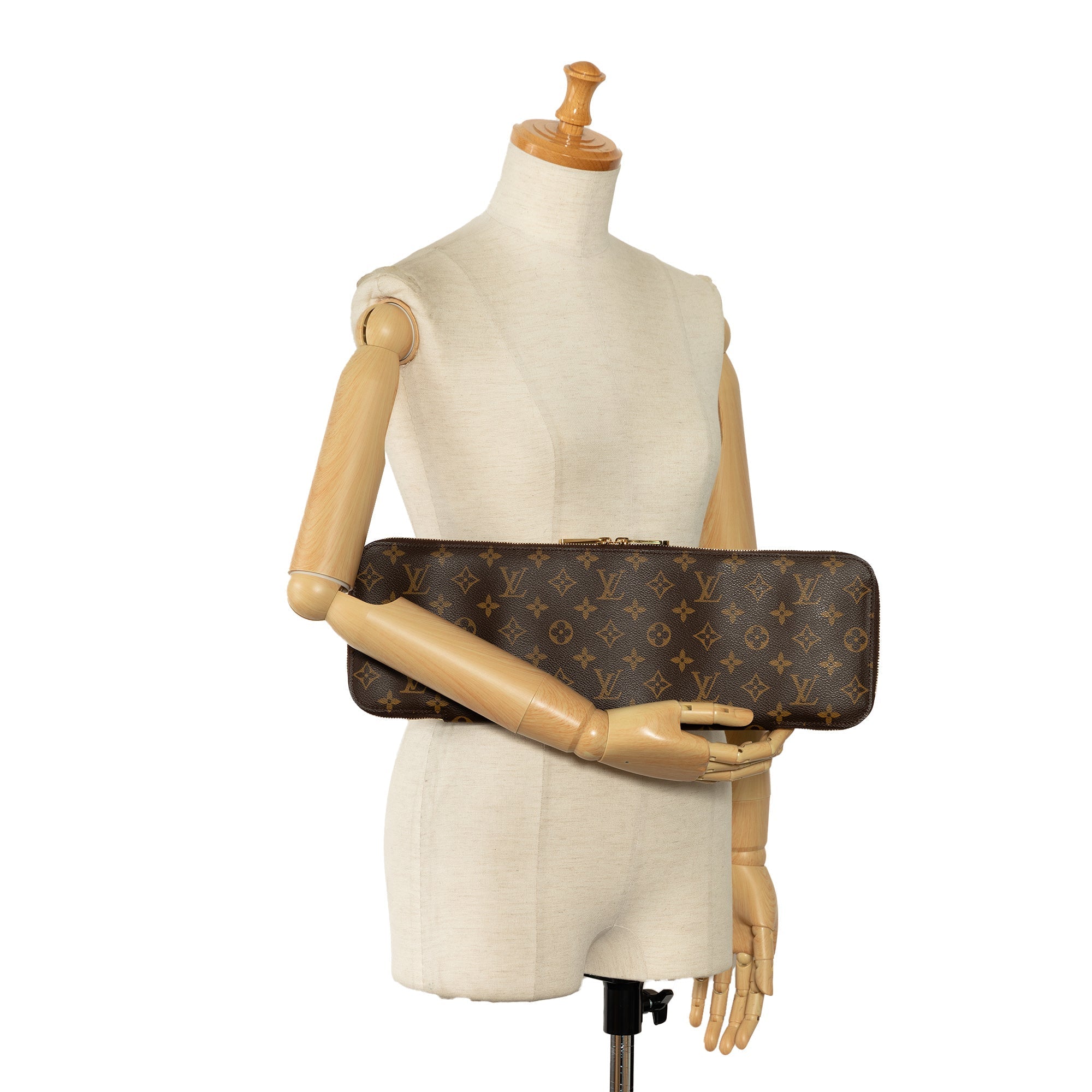Brown Louis Vuitton Monogram Etui 5 Cravat Tie Case