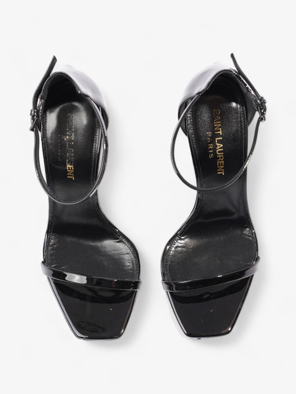 Saint Laurent Opyum 110mm Black Patent Leather EU 36 UK 3