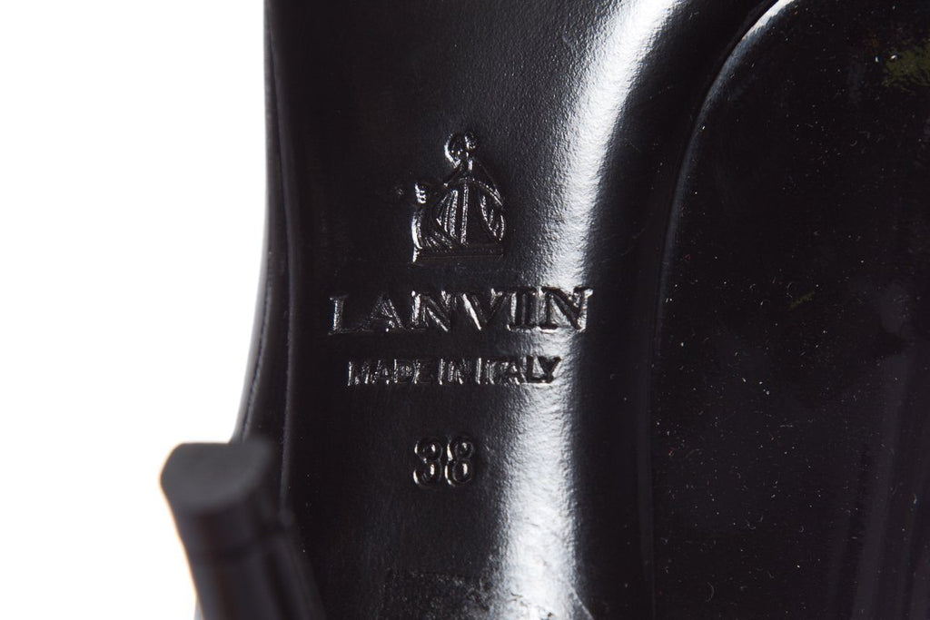 Lanvin Black Patent Pumps SZ 38