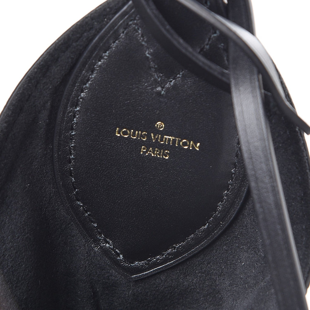 LOUIS VUITTON MONOGRAM FLOWER HOBO BAG NOIR