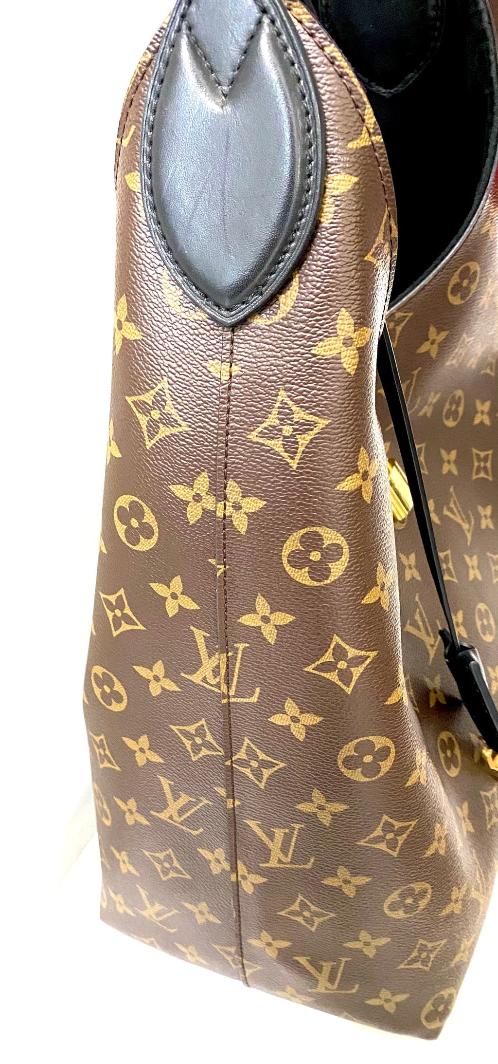 LOUIS VUITTON MONOGRAM FLOWER HOBO BAG NOIR