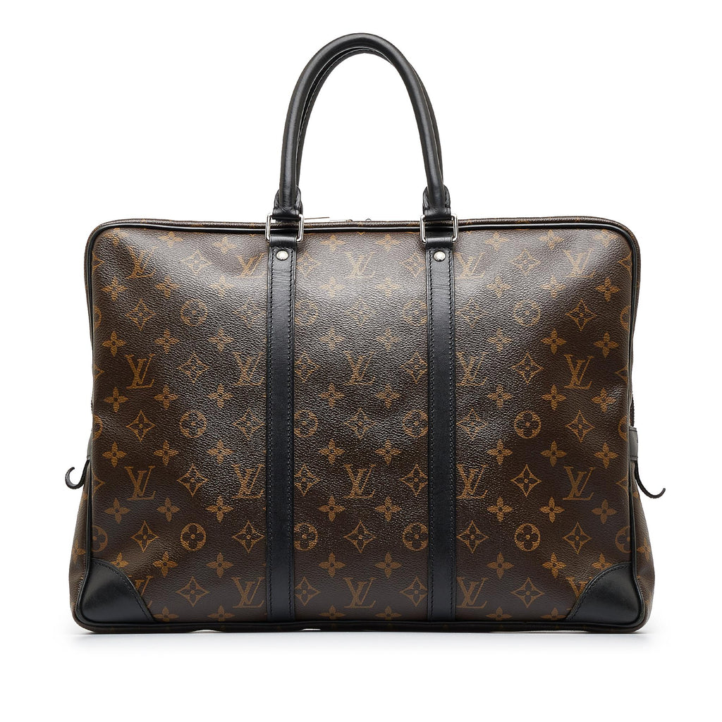 Louis Vuitton Monogram Macassar Porte-Documents Voyage GM