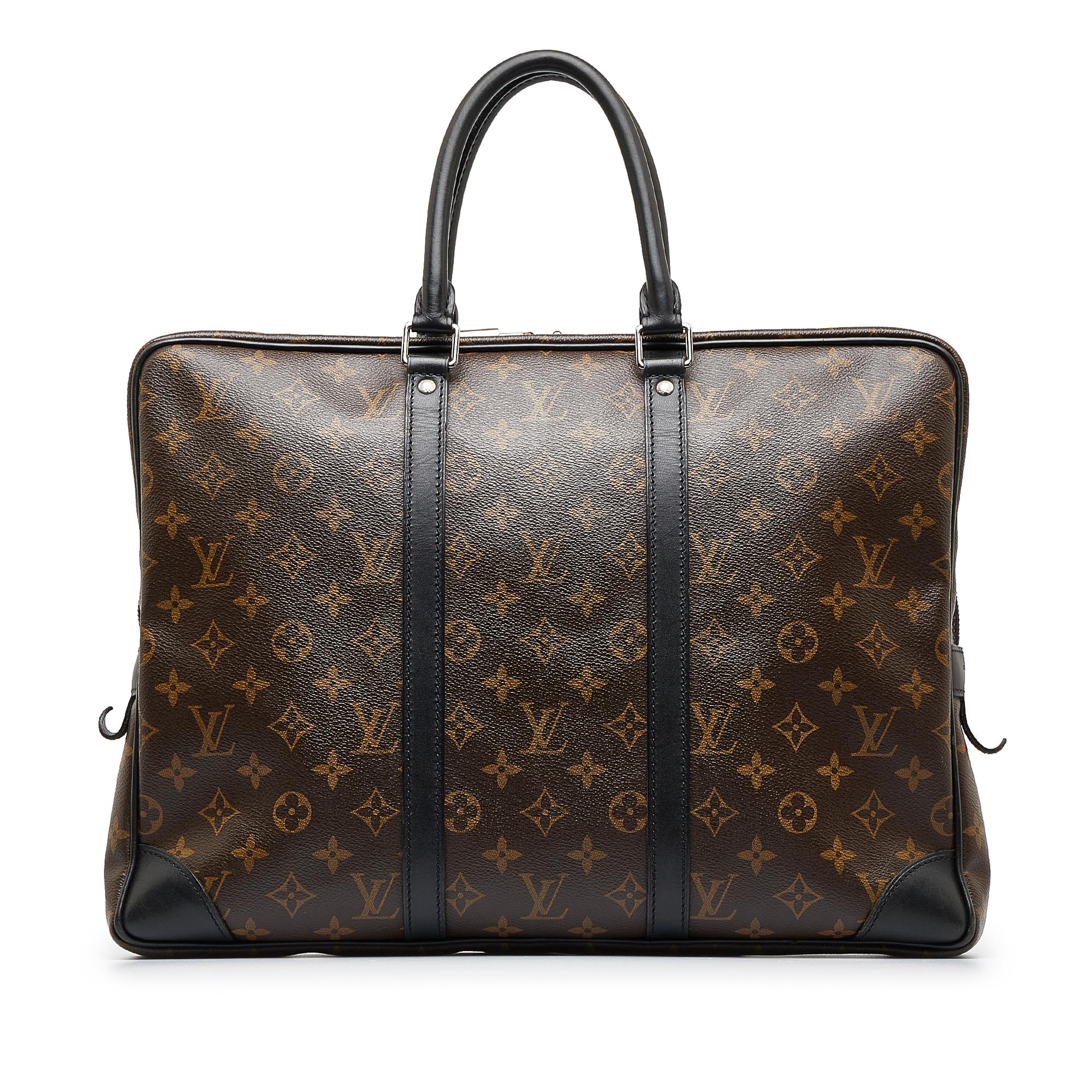 Louis Vuitton Monogram Macassar Porte-Documents Voyage GM