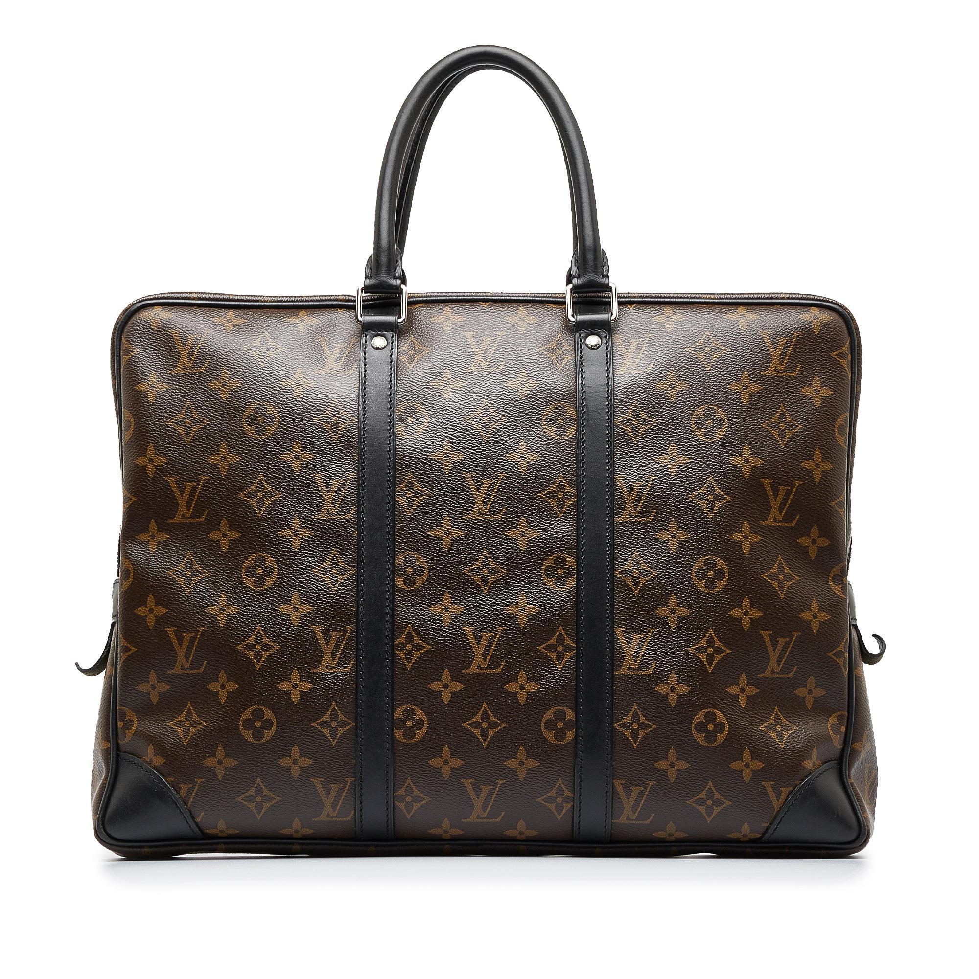 Louis Vuitton Monogram Macassar Porte-Documents Voyage GM
