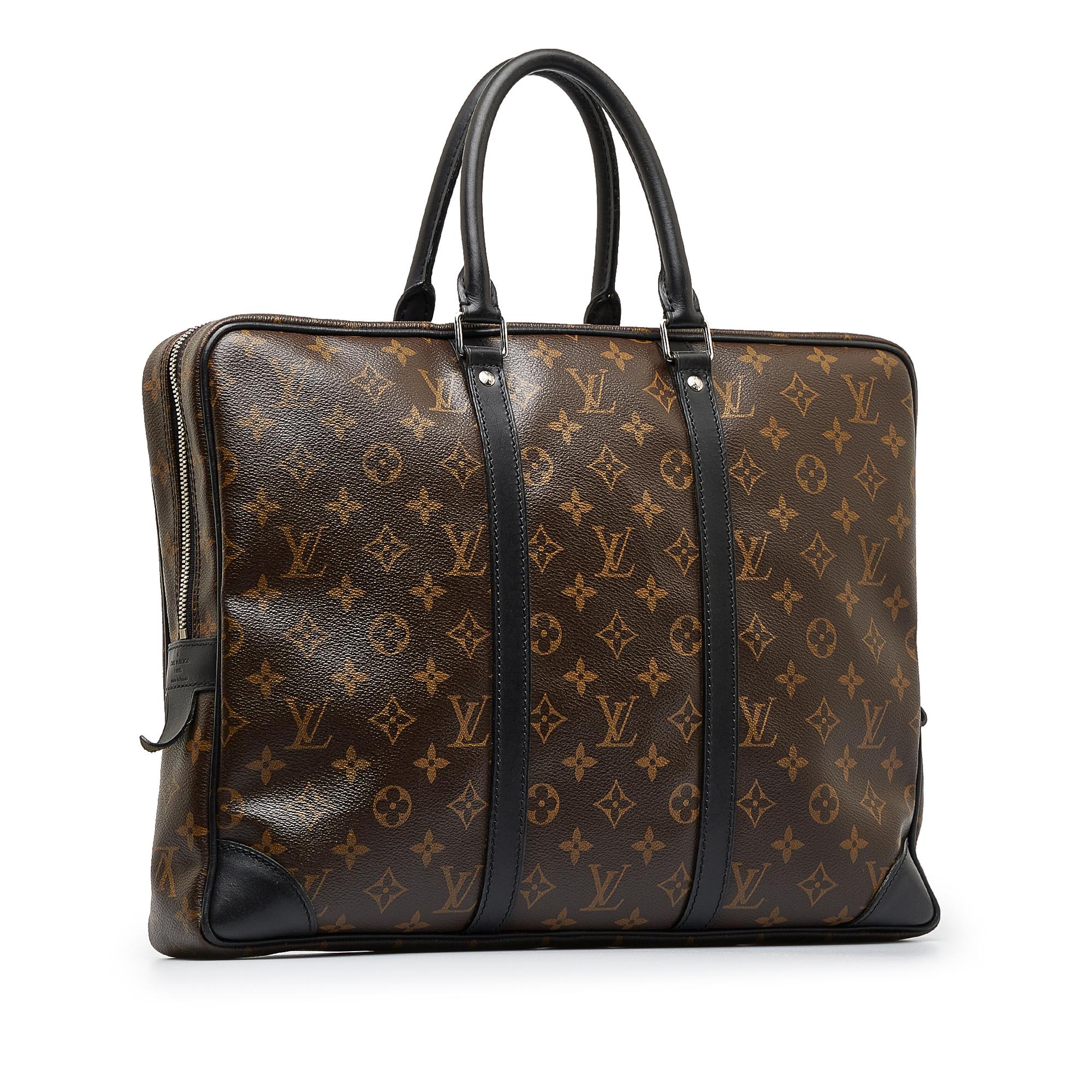Louis Vuitton Monogram Macassar Porte-Documents Voyage GM