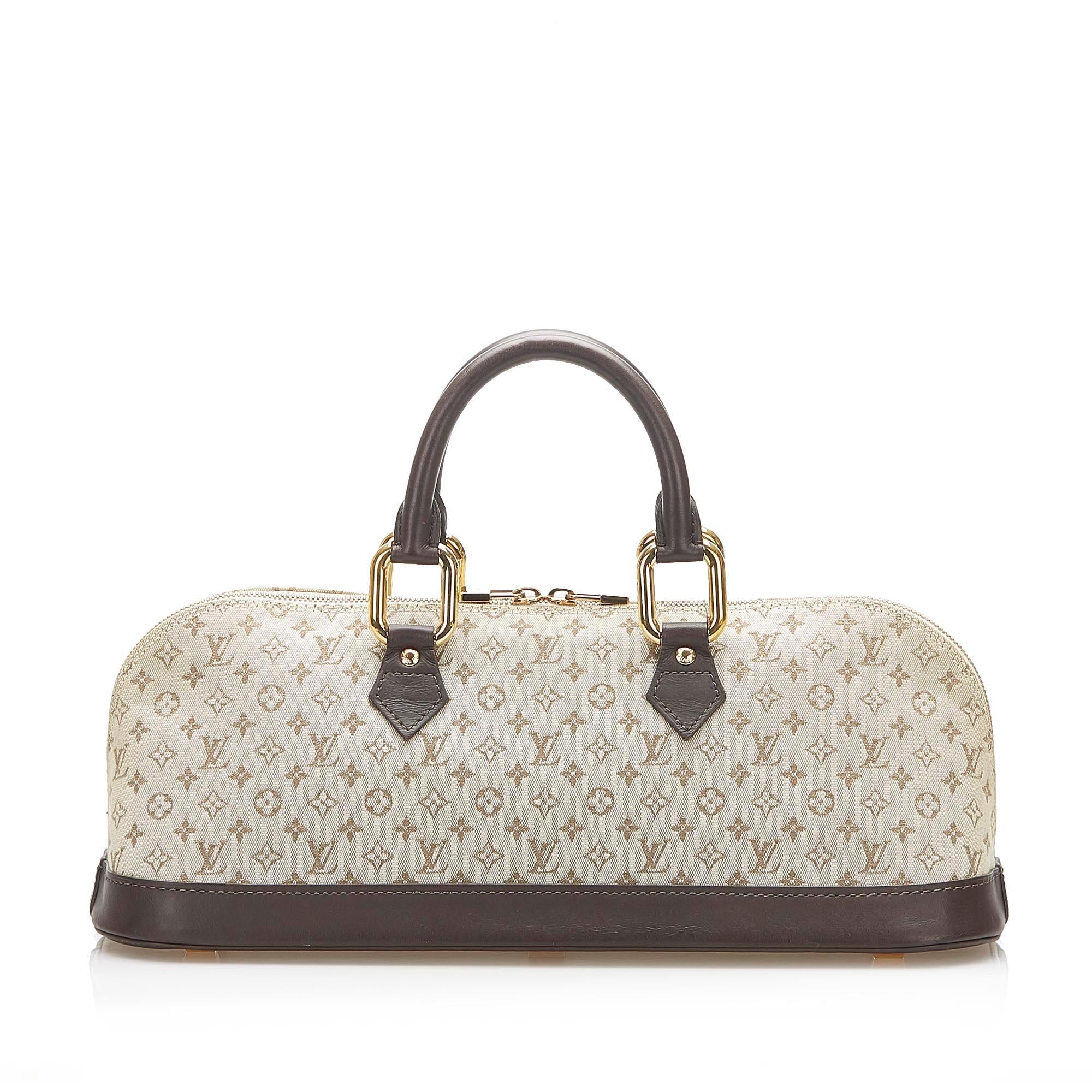Louis Vuitton Monogram Mini Lin Alma Long Handbag (SHG-16564)