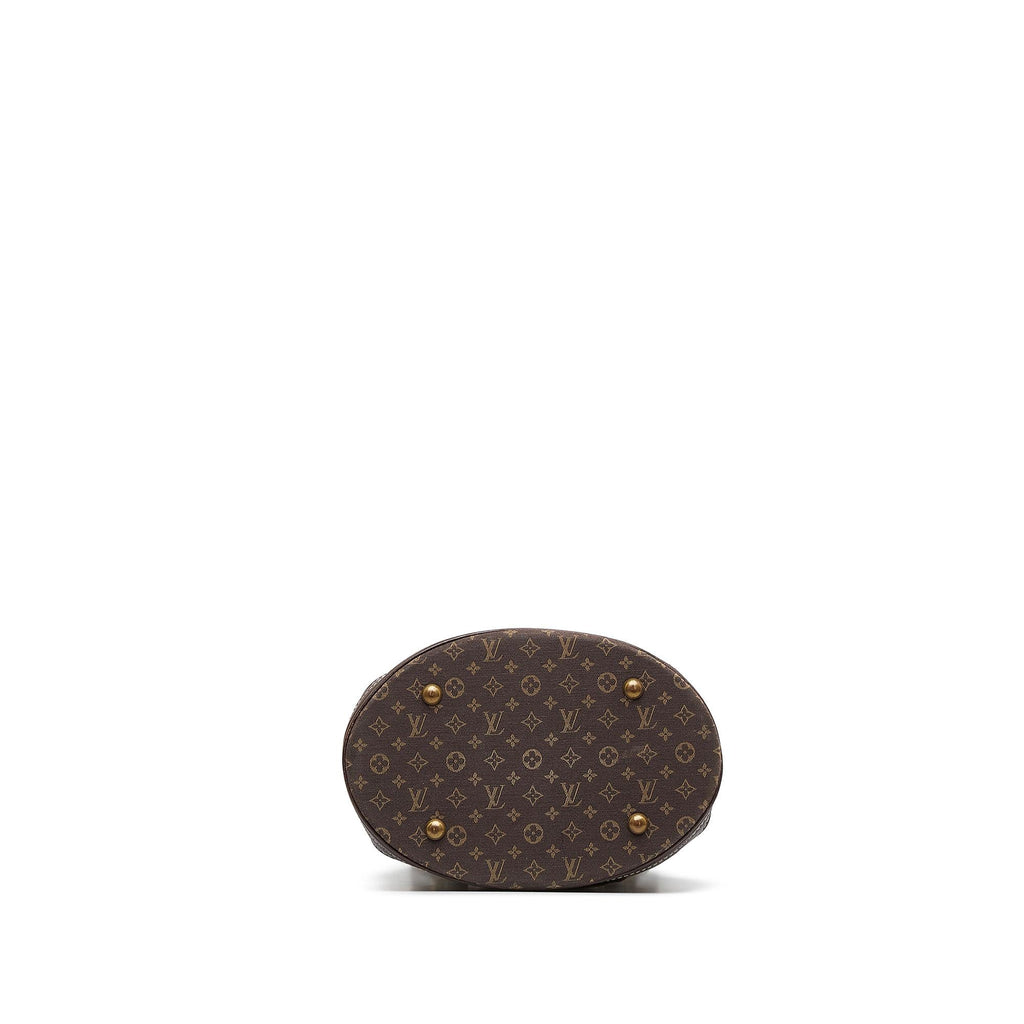 Louis Vuitton Monogram Mini Lin Bucket PM (SHG-hyXxlH)