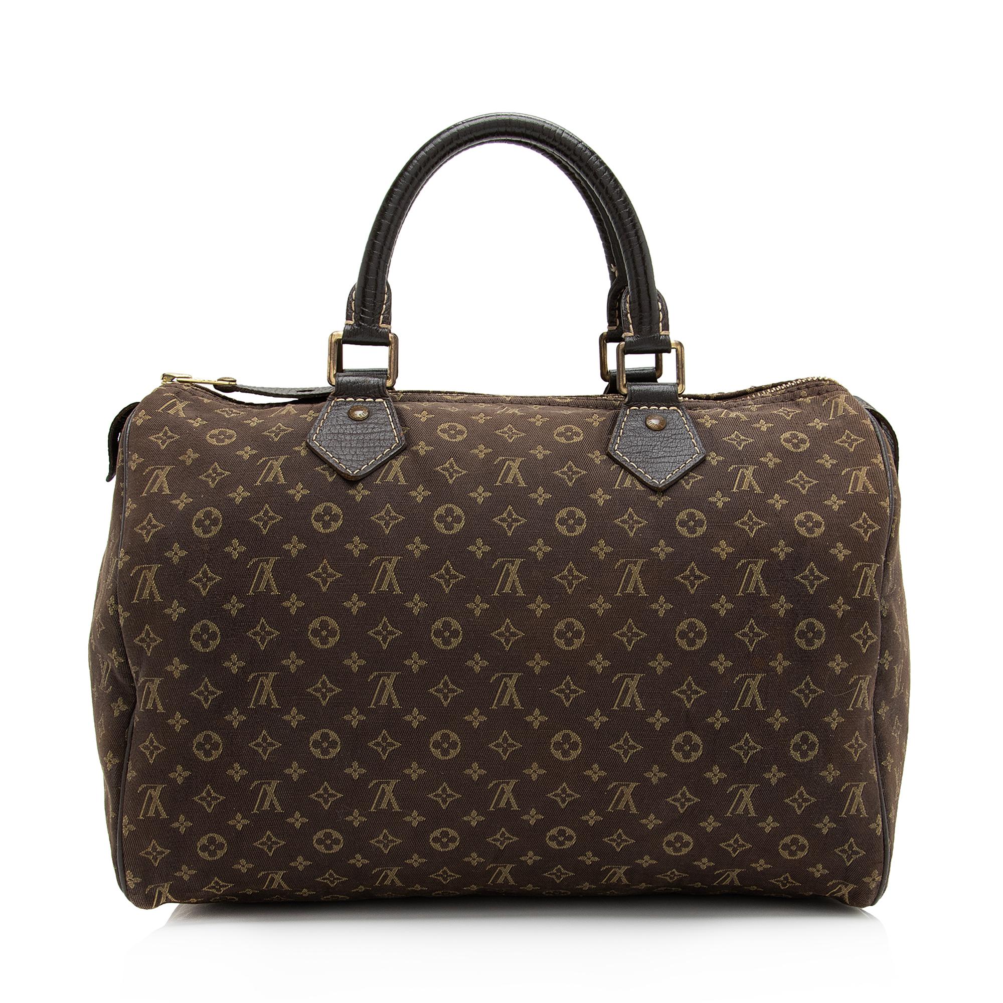 Louis Vuitton Monogram Mini Lin Speedy 30 Satchel (SHF-XD8FwF)