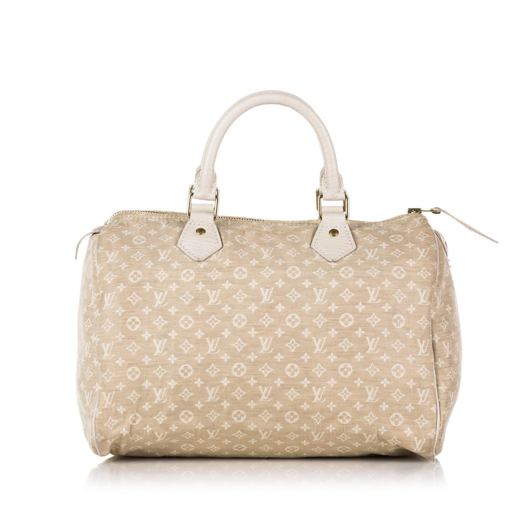 Louis Vuitton Monogram Mini Lin Speedy 30 (SHG-32894)