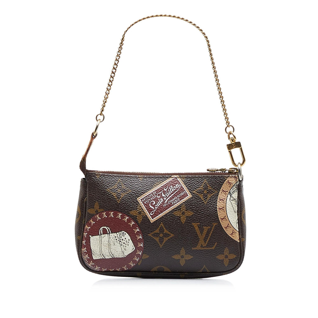Louis Vuitton Monogram Patch Mini Pochette Accessoires (SHG-QoHOG6)