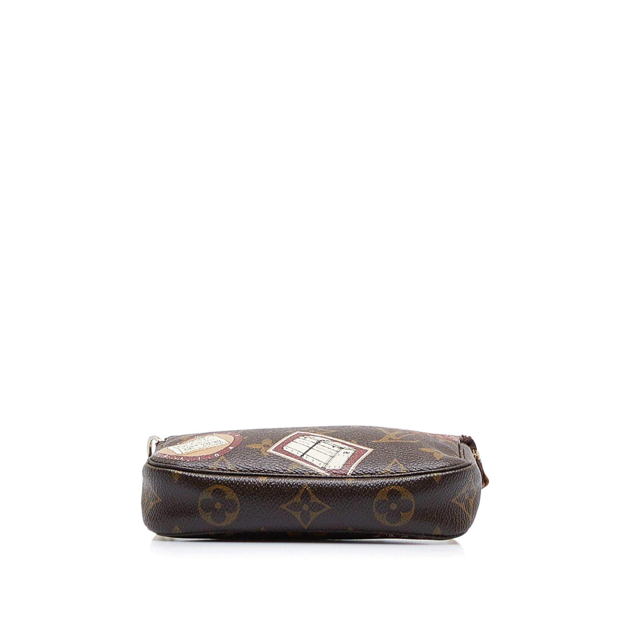 Louis Vuitton Monogram Patch Mini Pochette Accessoires (SHG-QoHOG6)