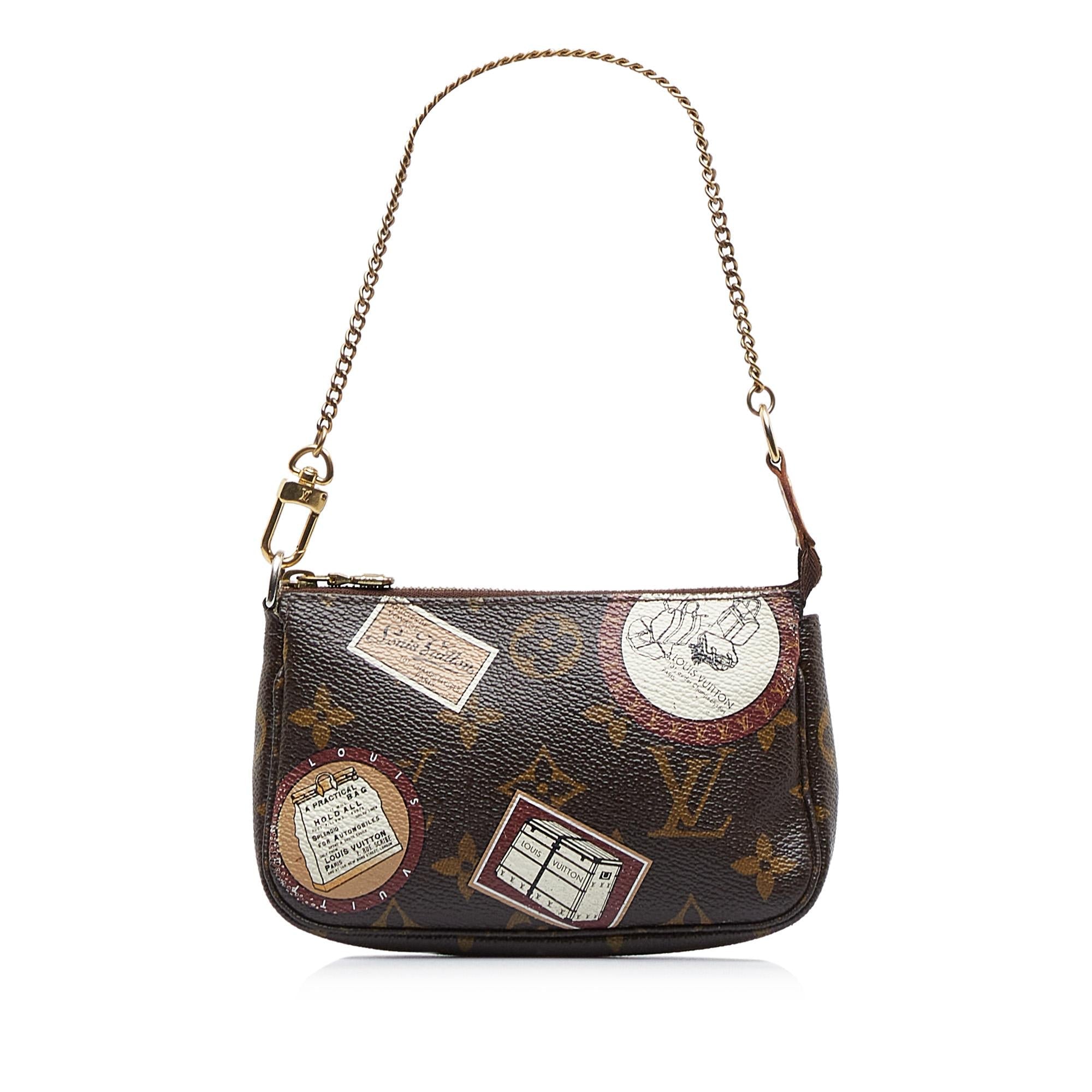 Louis Vuitton Monogram Patch Mini Pochette Accessoires (SHG-QoHOG6)