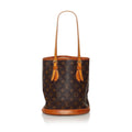 Louis Vuitton Monogram Petit Bucket Bag (SHG-31489)