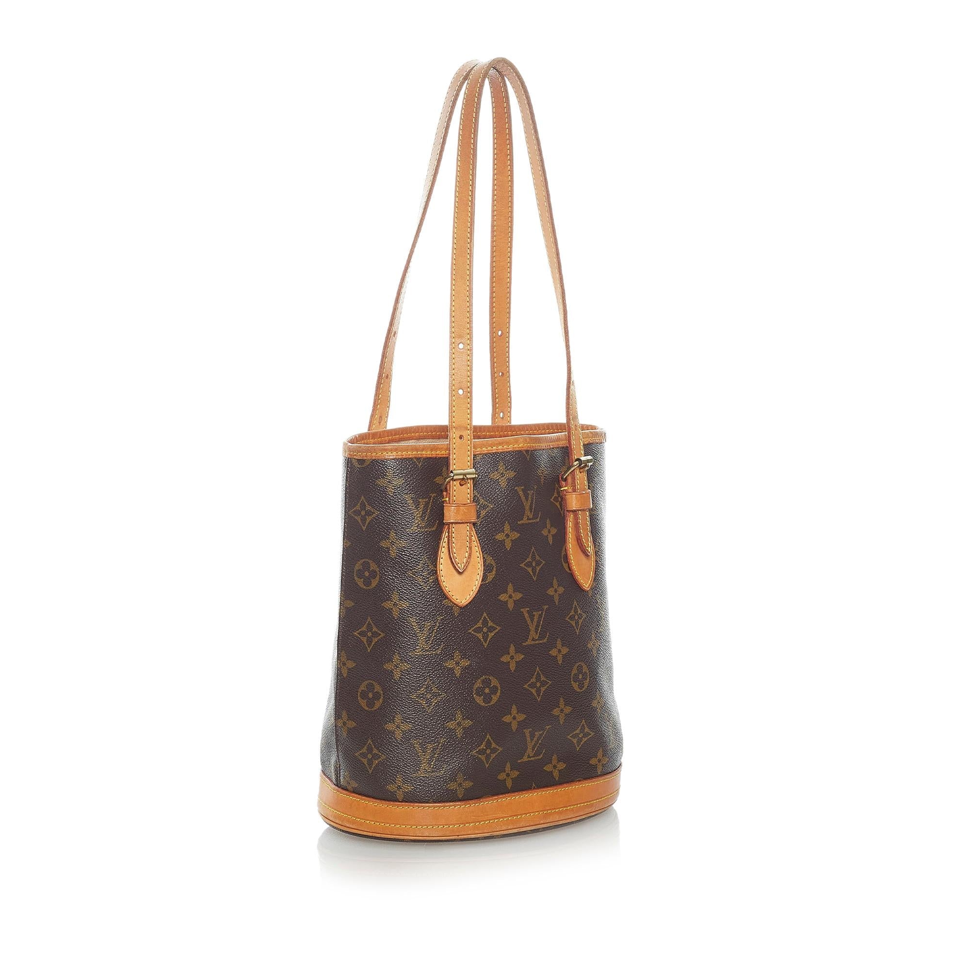 Louis Vuitton Monogram Petit Bucket (SHG-32605)