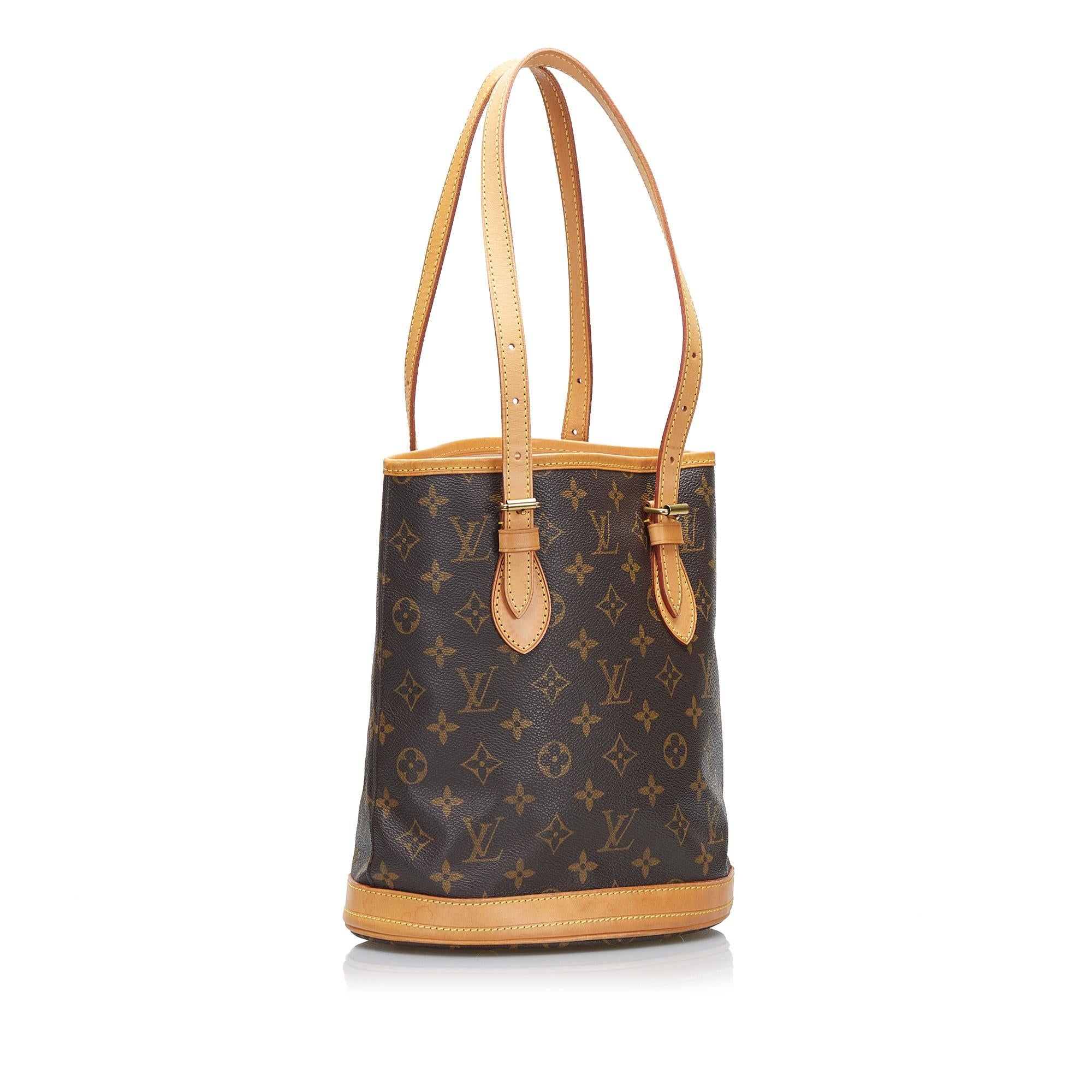 Louis Vuitton Monogram Petit Bucket (SHG-7TTln9)