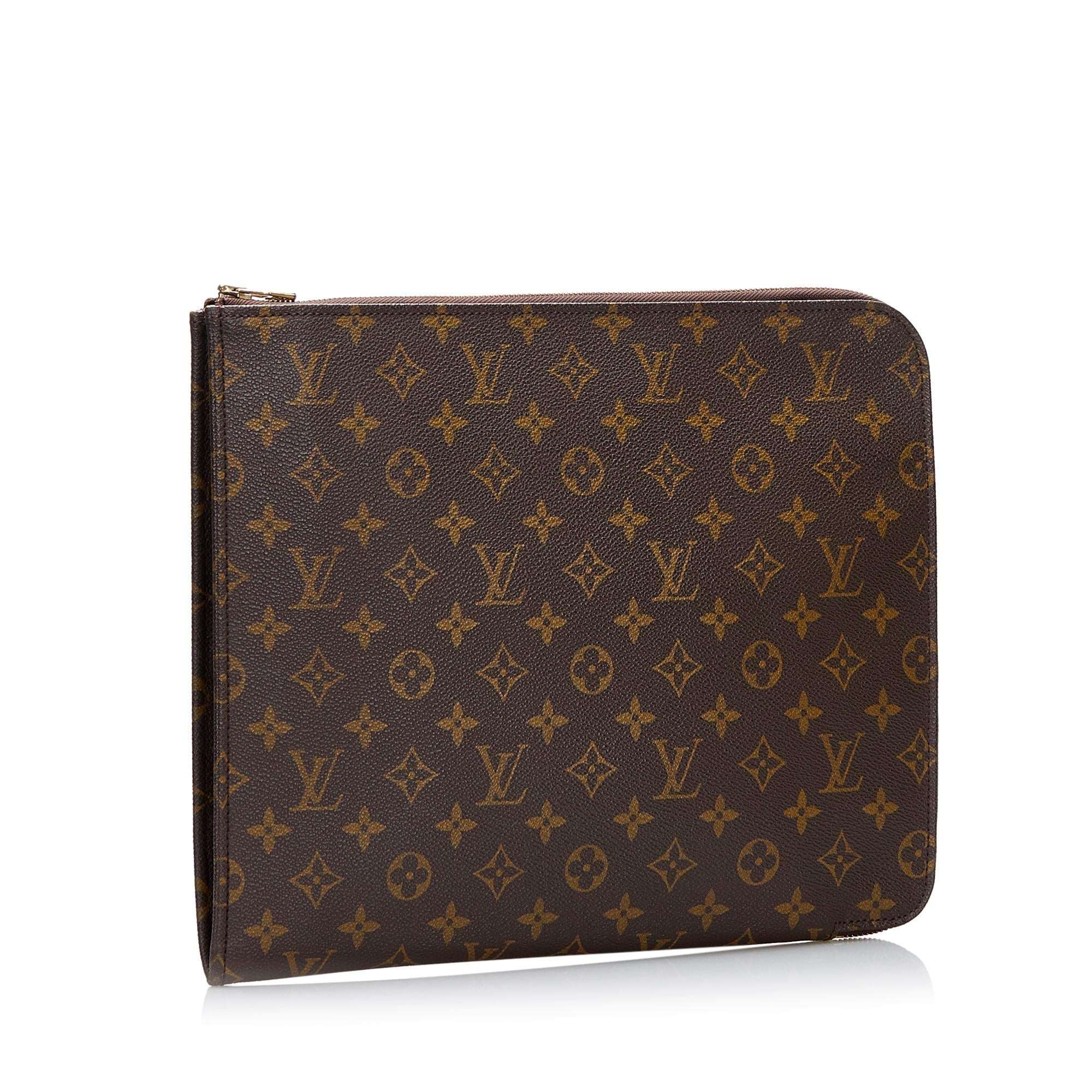 Louis Vuitton Monogram Poche-Documents Portfolio 30 (SHG-3Lxznw)