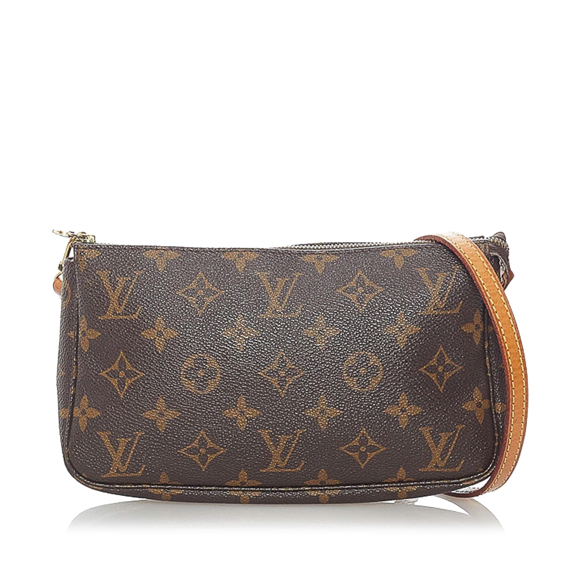 Louis Vuitton Monogram Pochette Accessoires Long Strap (SHG-31486)
