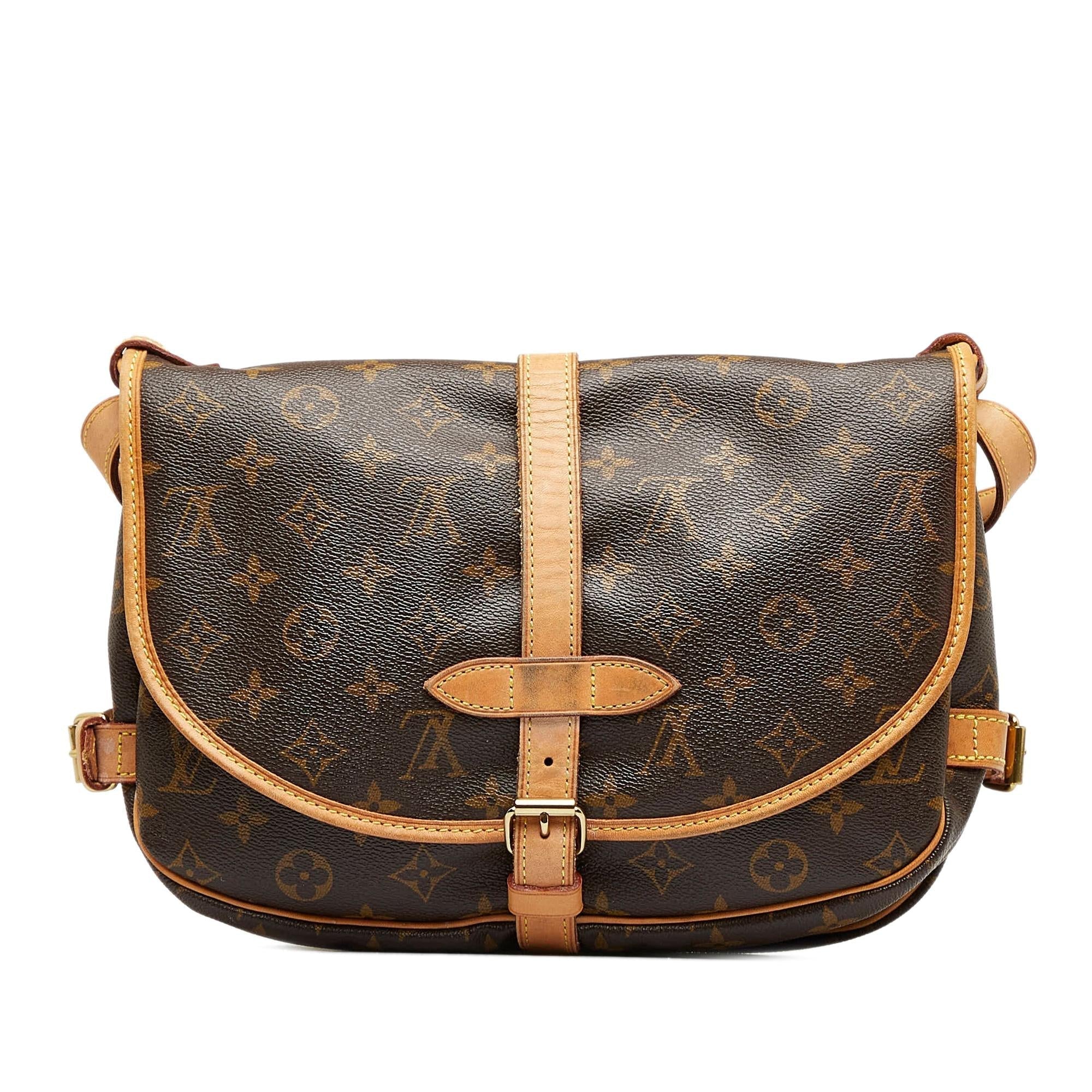 Louis Vuitton Monogram Saumur 25 (SHG-IeZ7vG)