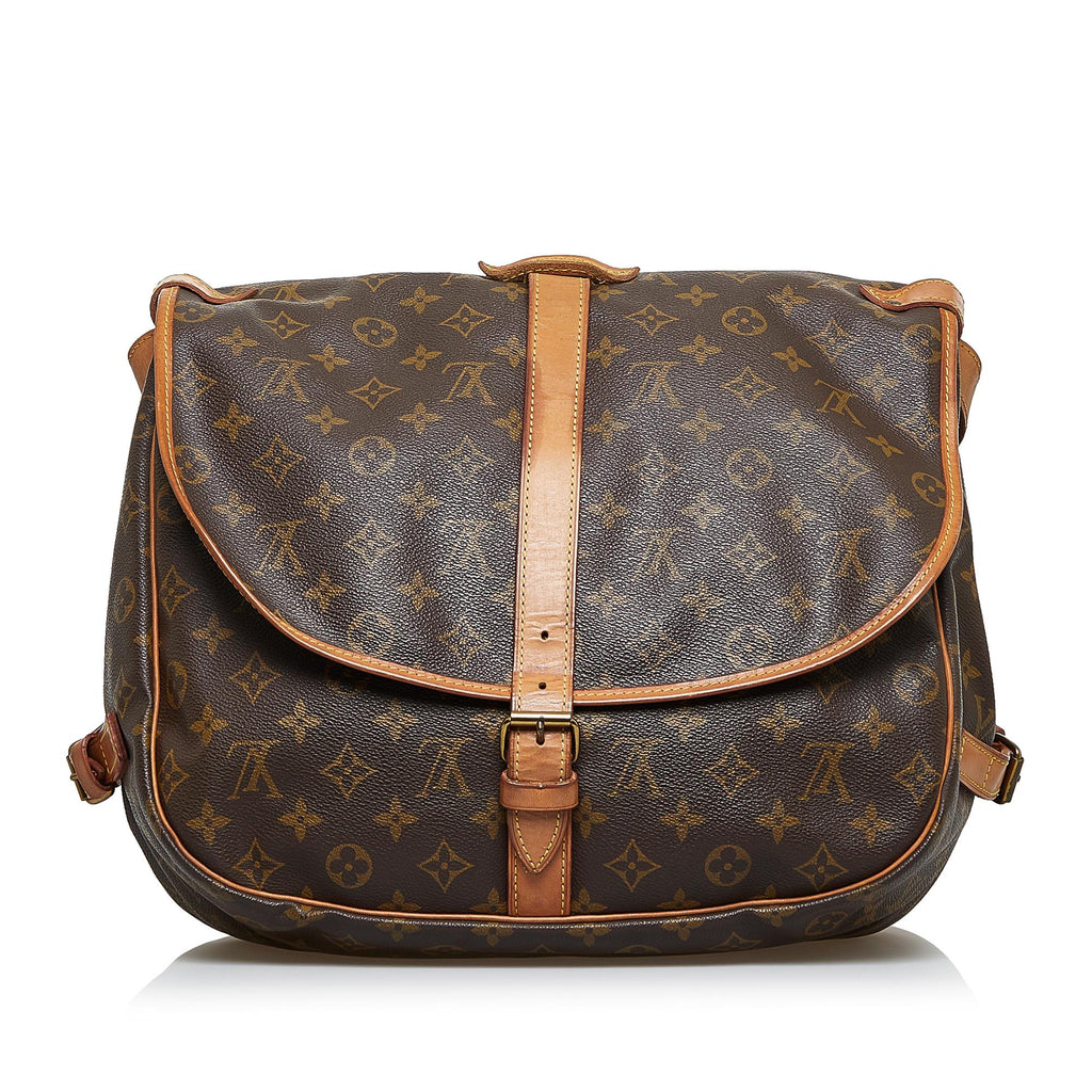 Louis Vuitton Monogram Saumur 35 (SHG-Hp526P)