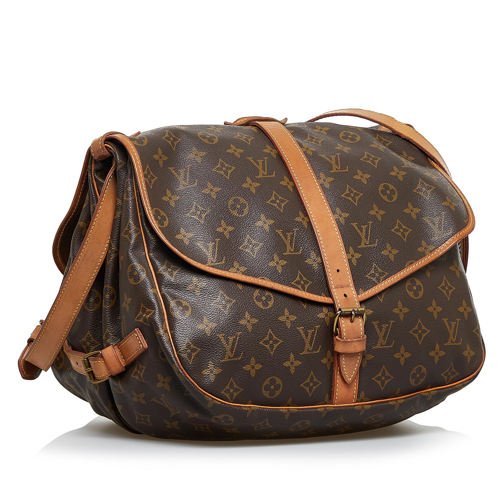 Louis Vuitton Monogram Saumur 35 (SHG-Hp526P)