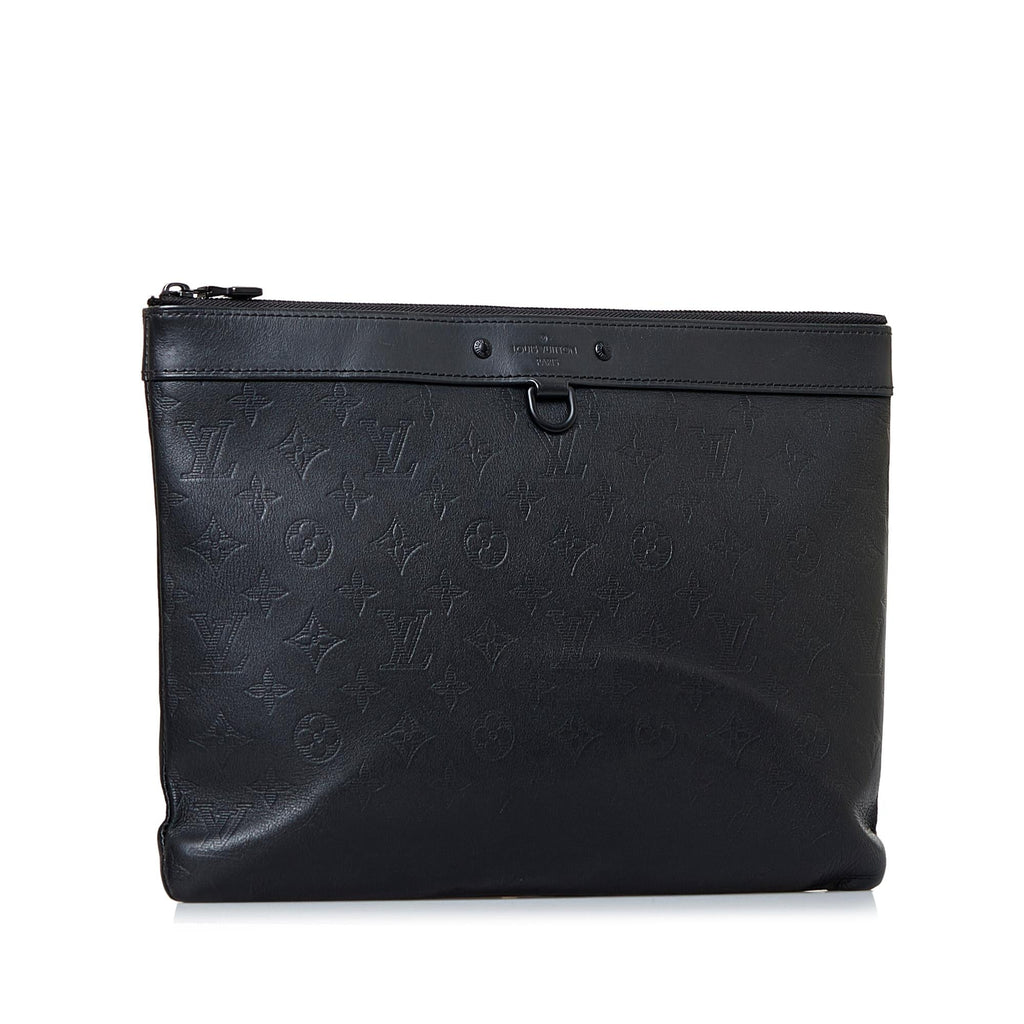 Louis Vuitton Monogram Shadow Discovery Pochette (SHG-v758KB)