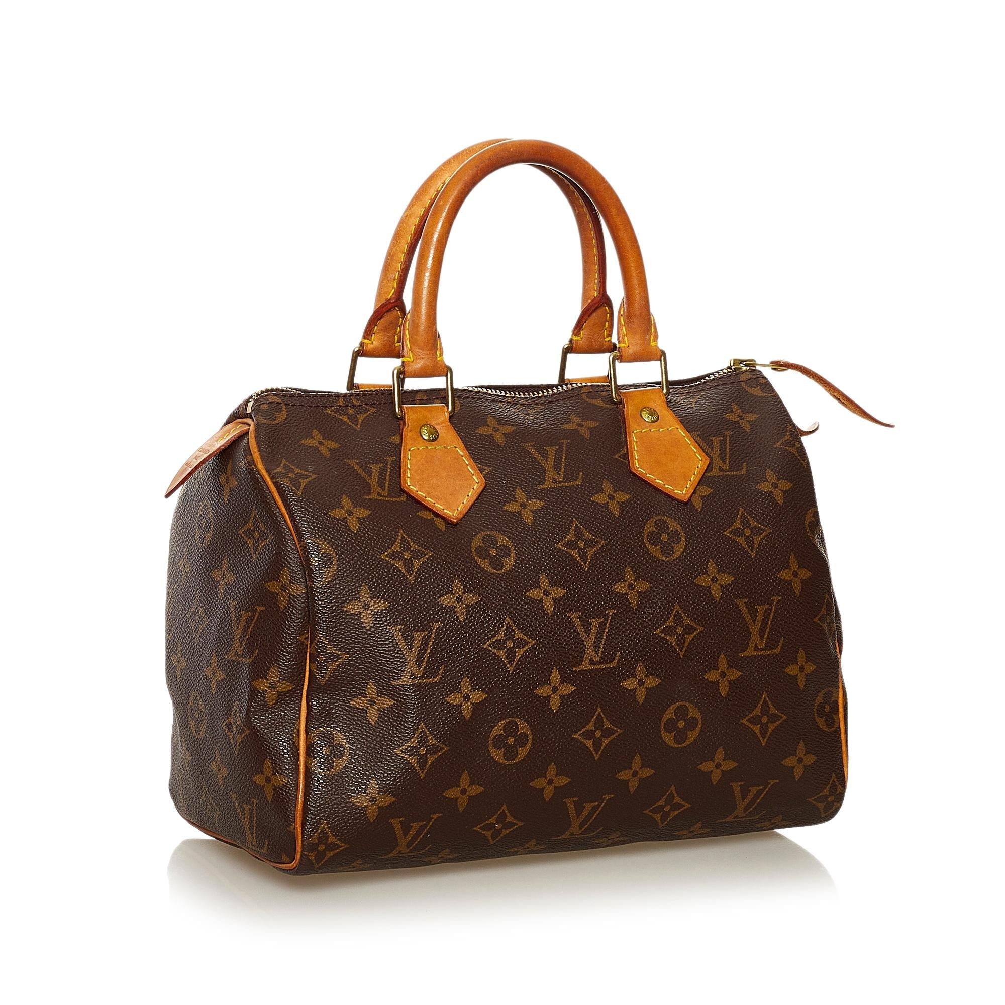 Louis Vuitton Monogram Speedy 25 (SHG-35136)