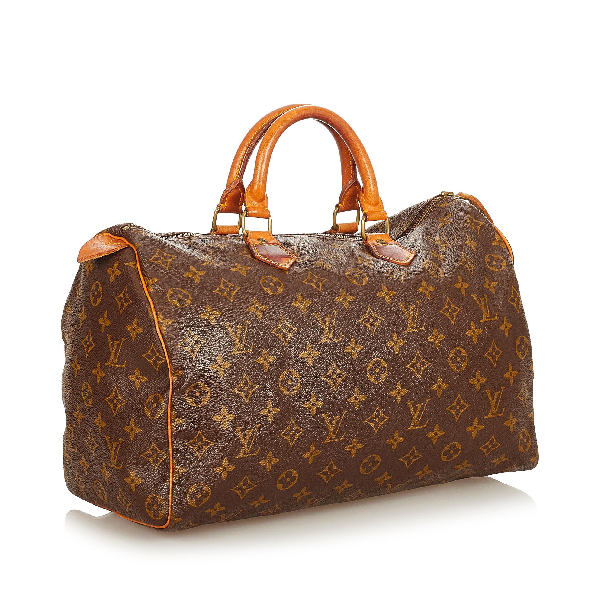 Louis Vuitton Monogram Speedy 35 (SHG-32561)