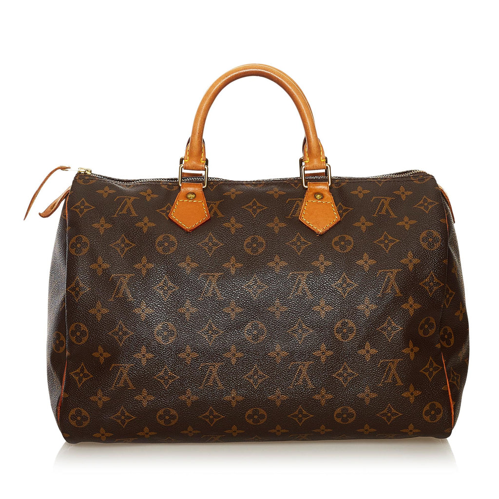 Louis Vuitton Monogram Speedy 35 (SHG-35556)