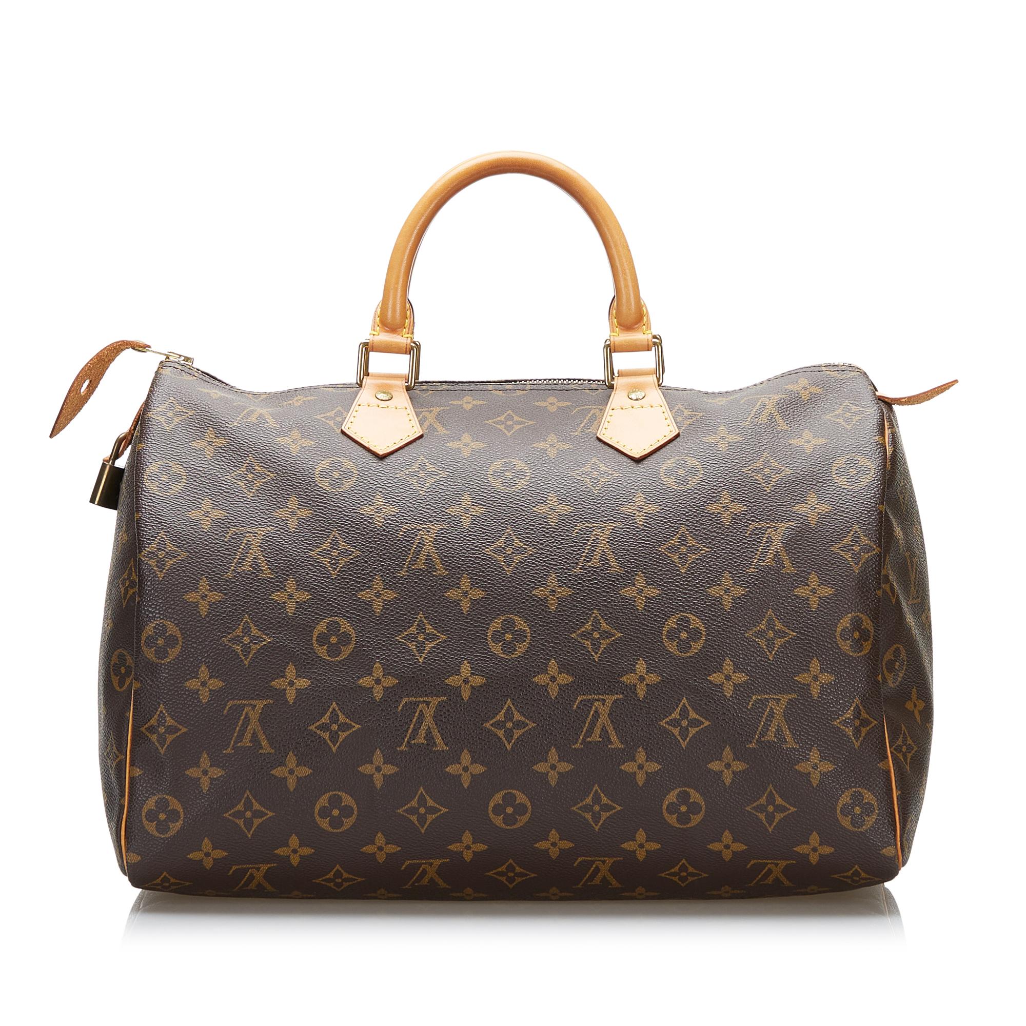 Louis Vuitton Monogram Speedy 35 (SHG-36881)
