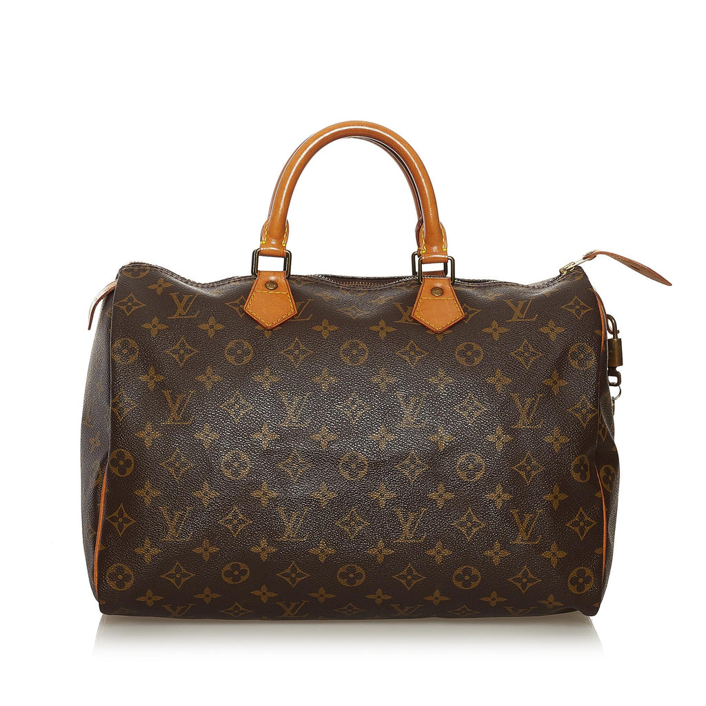 Louis Vuitton Monogram Speedy 35 (SHG-37262)