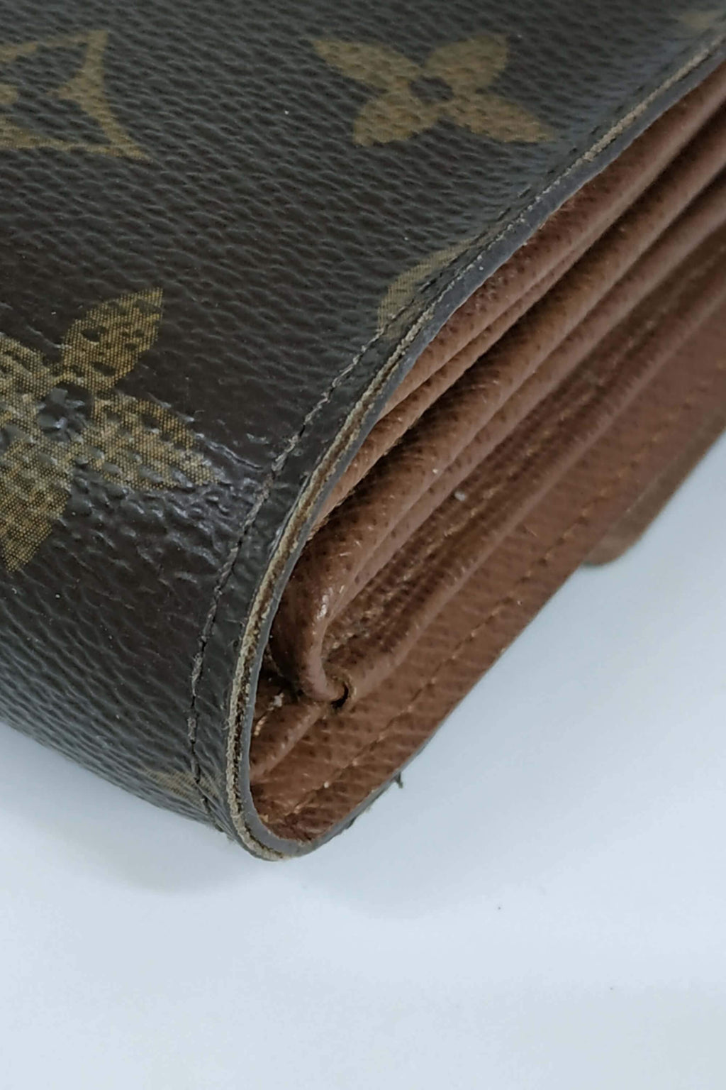 Monogram Travel Wallet Brown