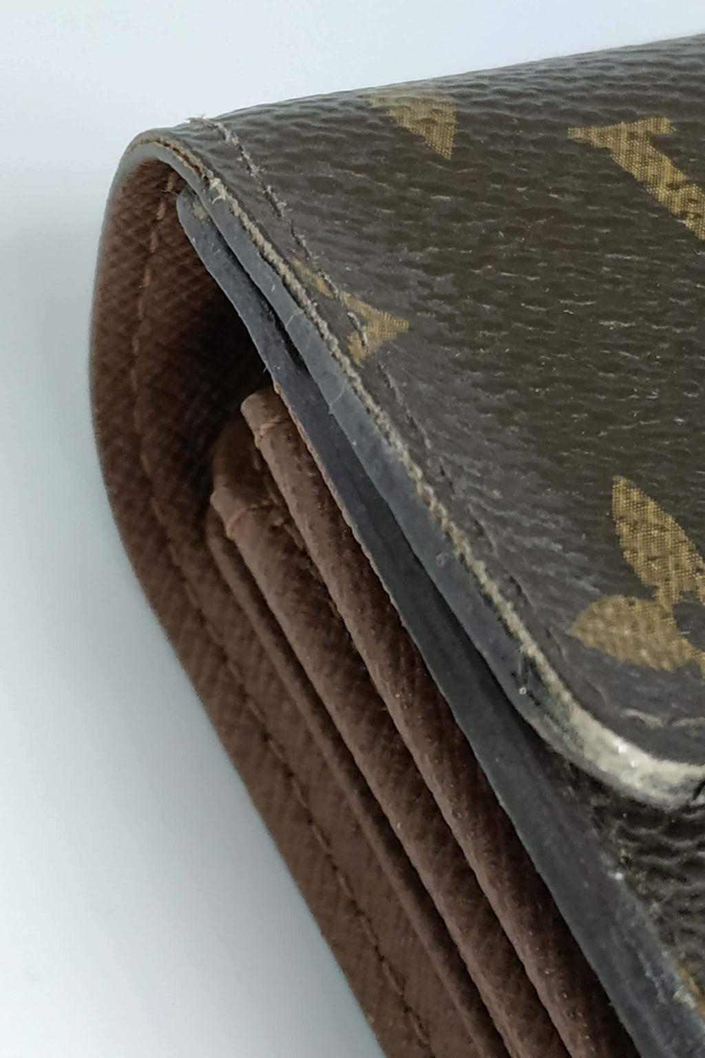 Monogram Travel Wallet Brown