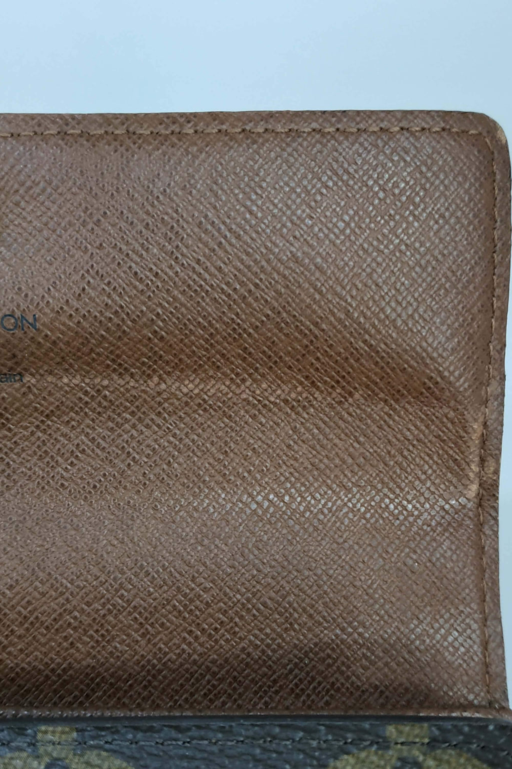 Monogram Travel Wallet Brown