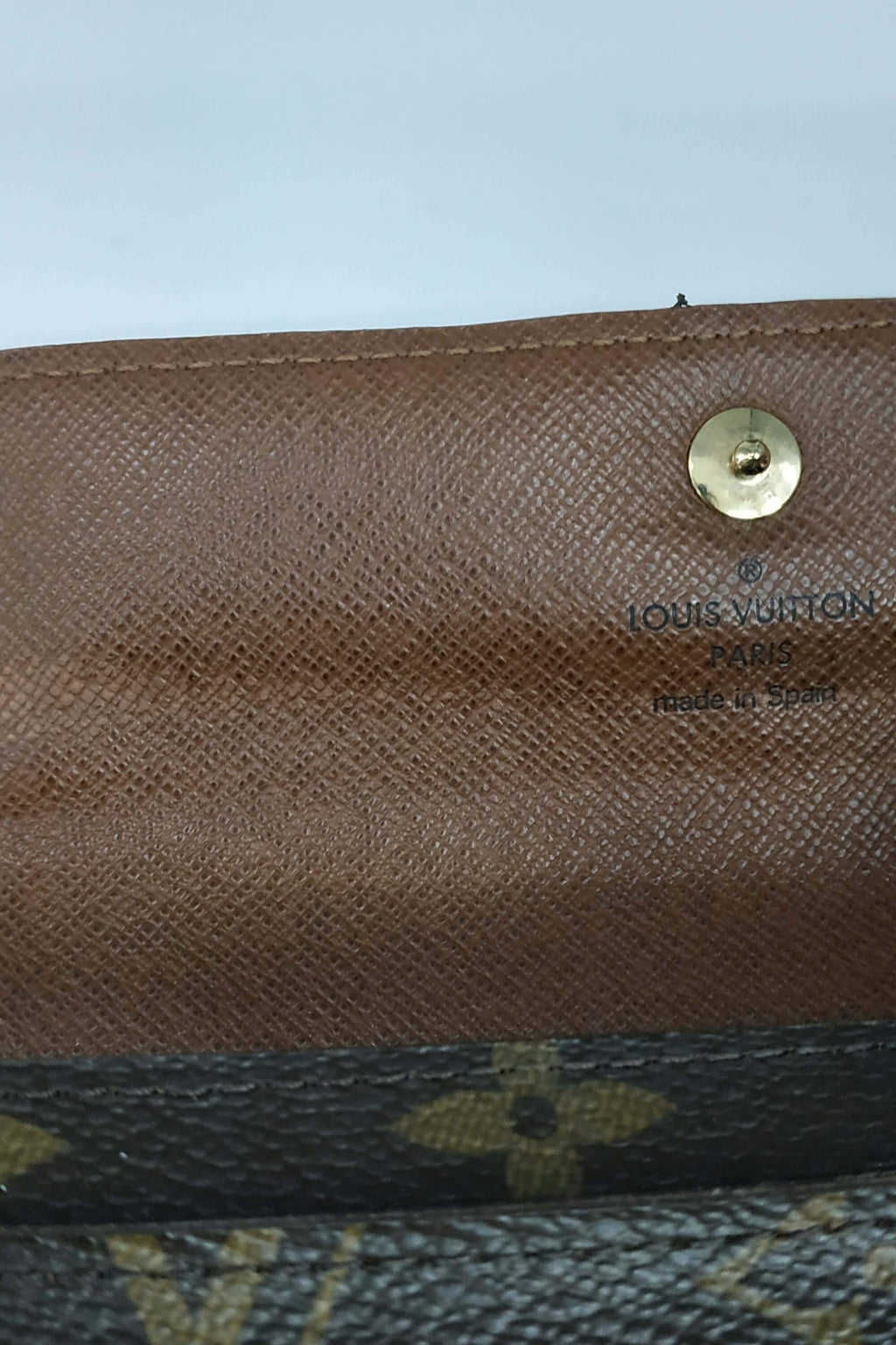 Monogram Travel Wallet Brown