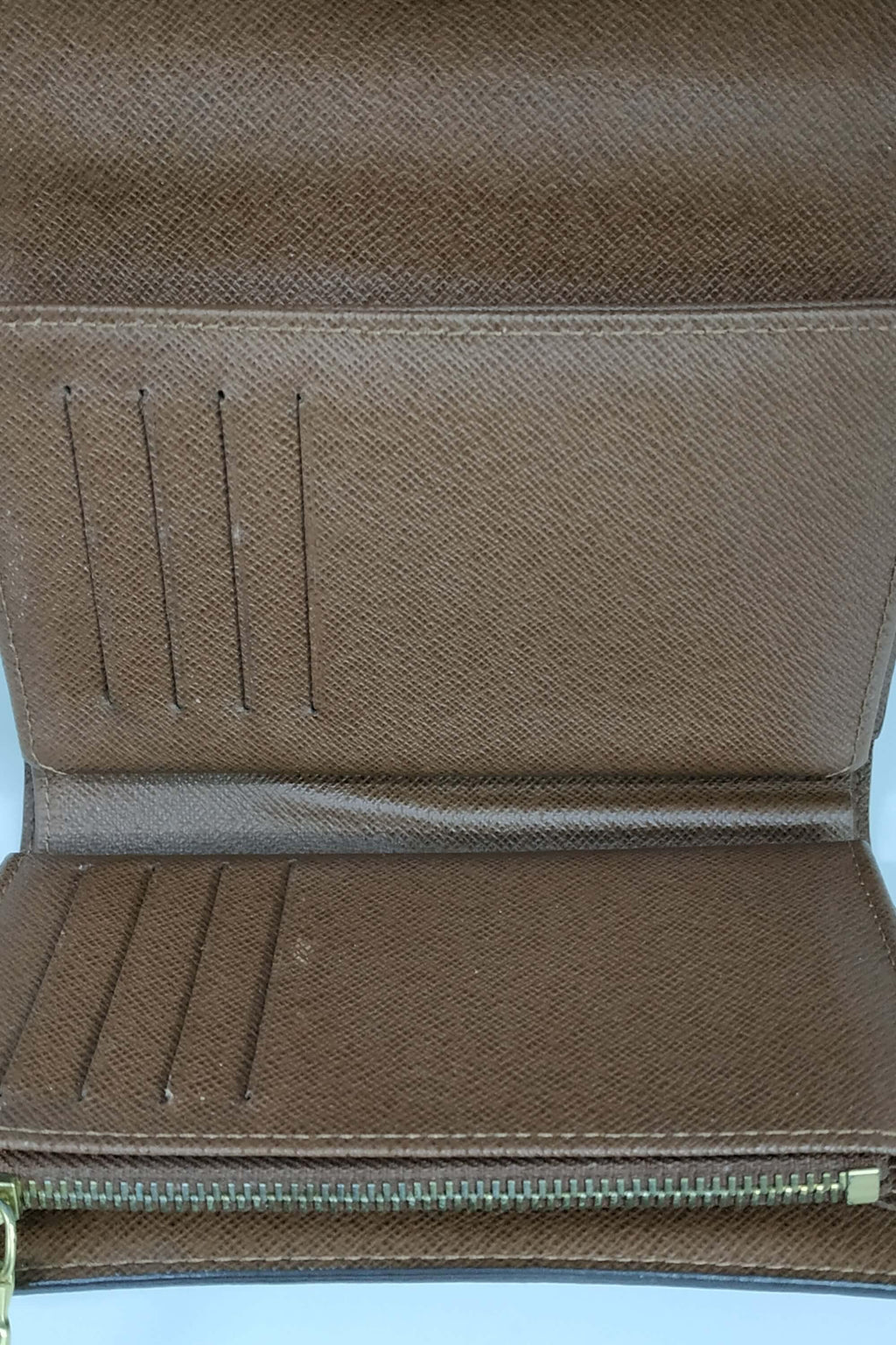 Monogram Travel Wallet Brown