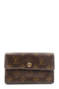 Monogram Travel Wallet Brown