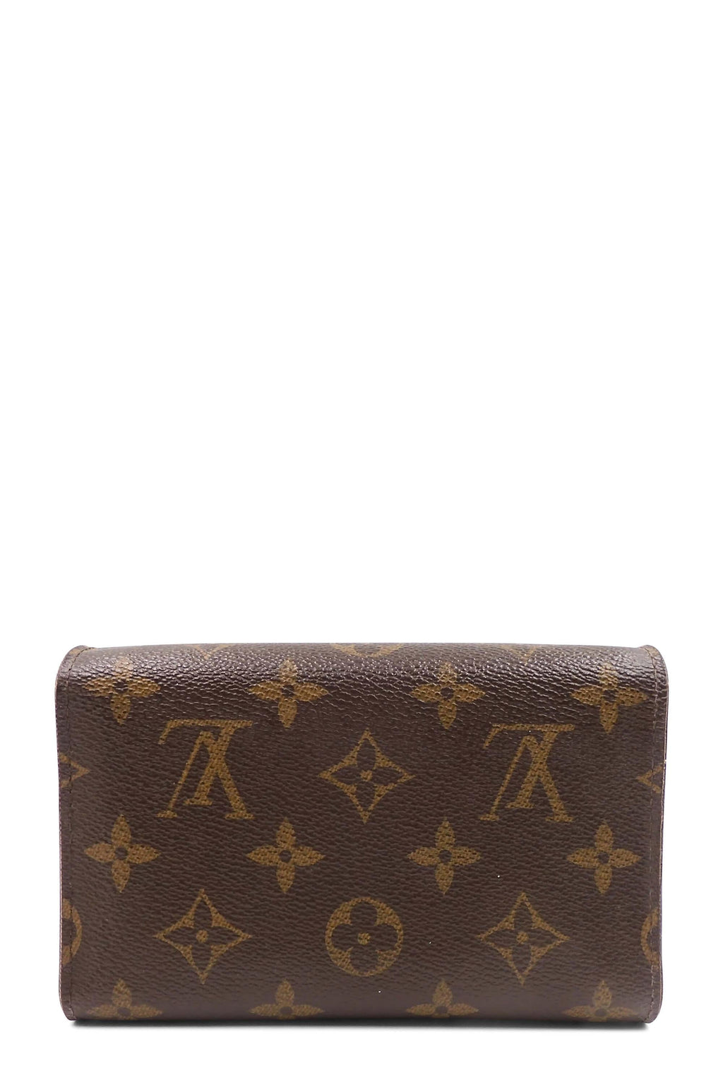 Monogram Travel Wallet Brown