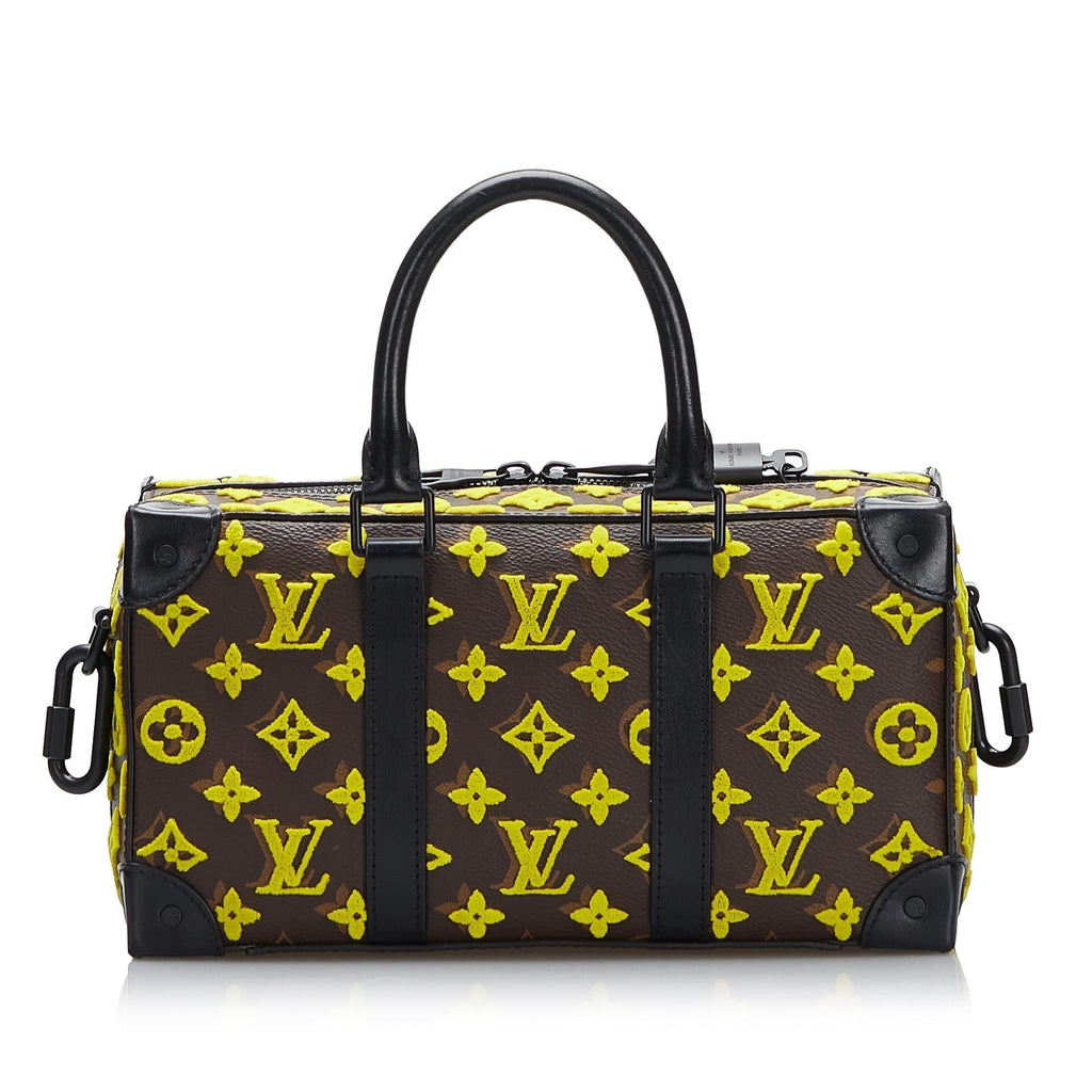 Louis Vuitton Monogram Tuffetage Speedy Trunk (SHG-FDS9bz)